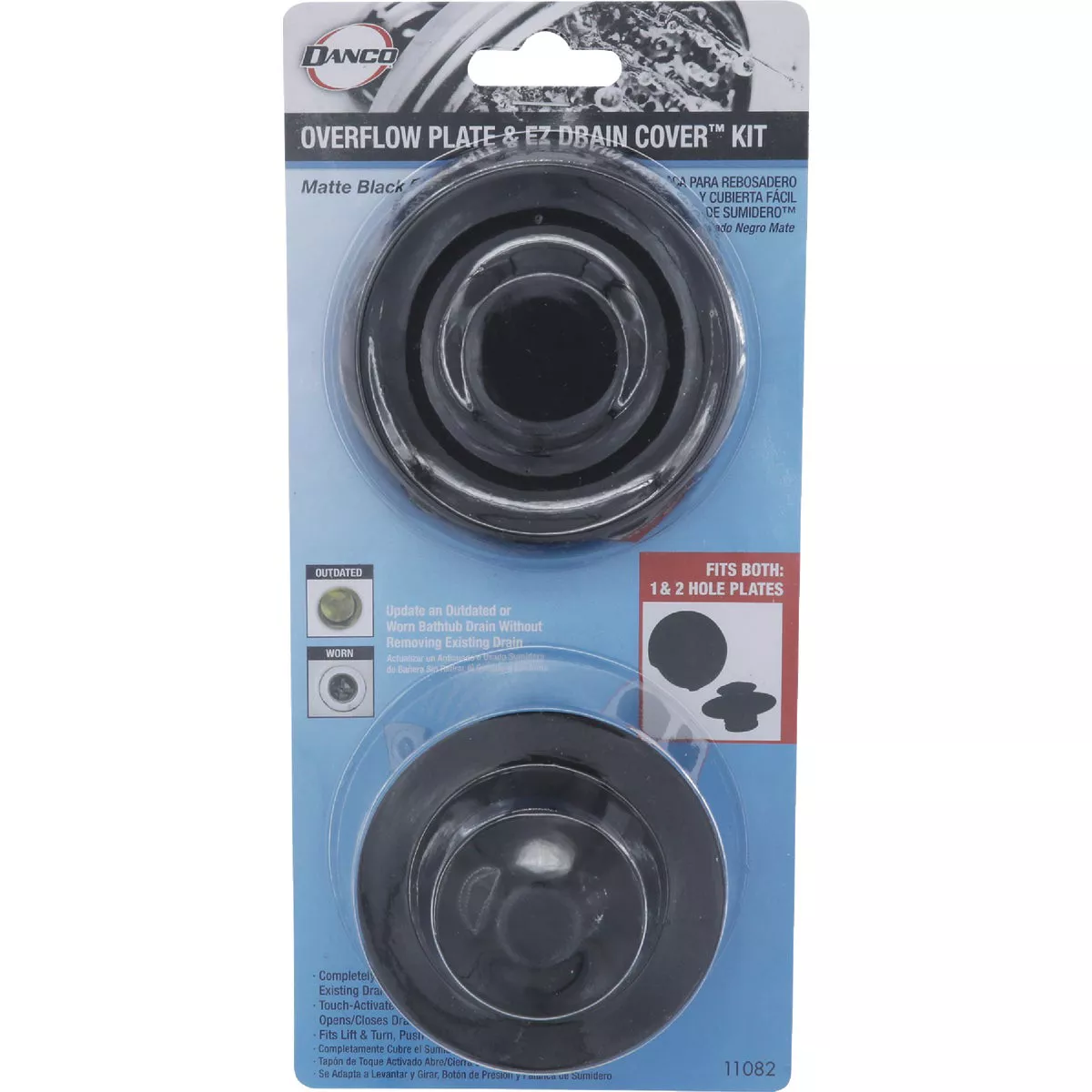Danco EZ Matte Black Drain Trim Kit