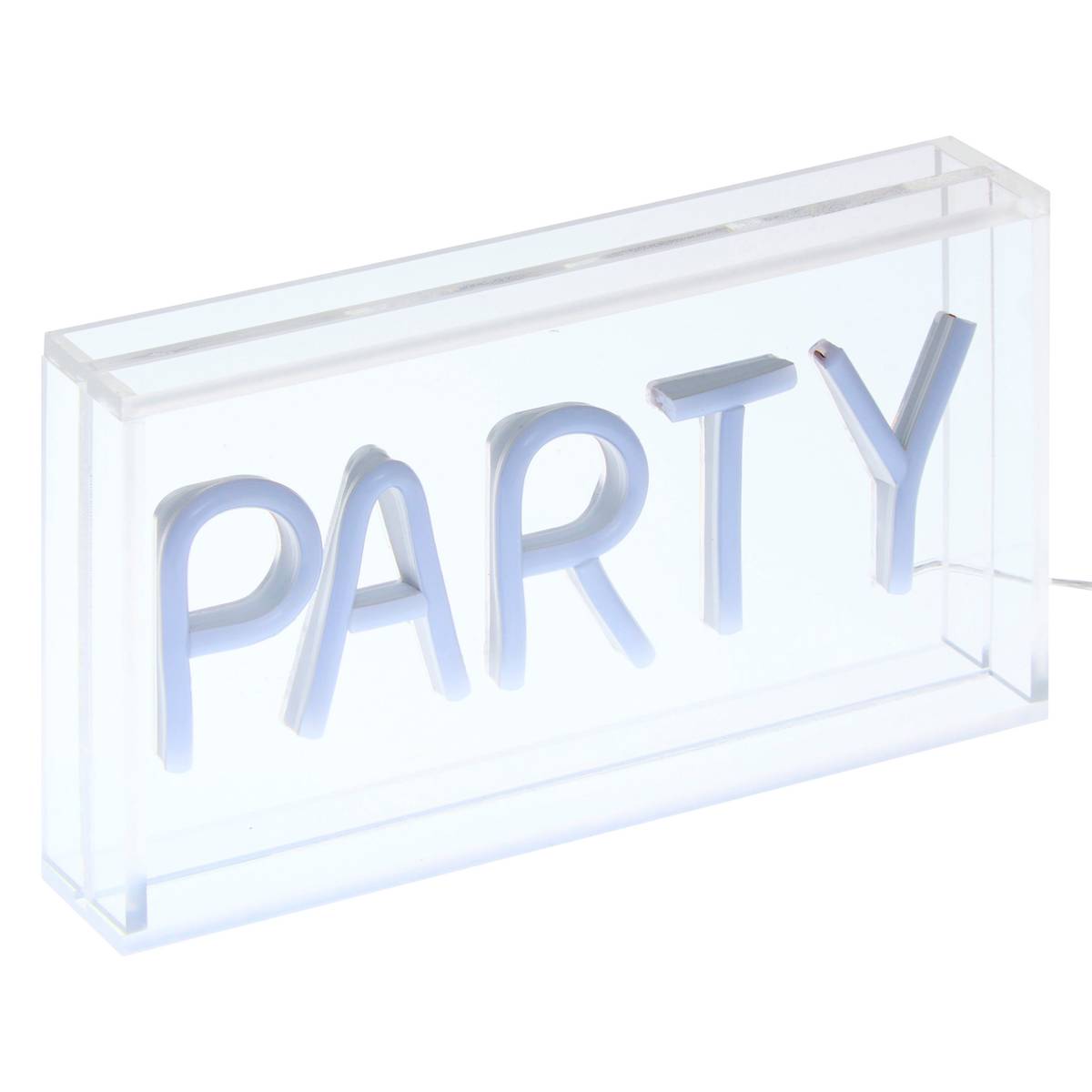 LED Neon "Party" Sector, Yellow, 23x4 cm