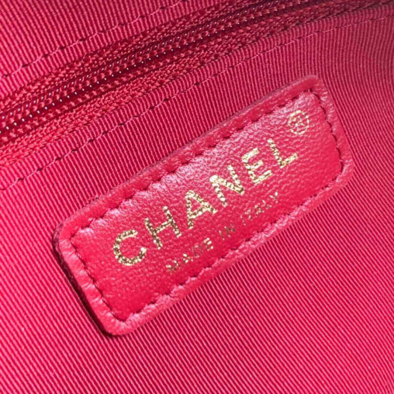 Replica Chanel Shiny Lambskin Small Bowling Bag As1899