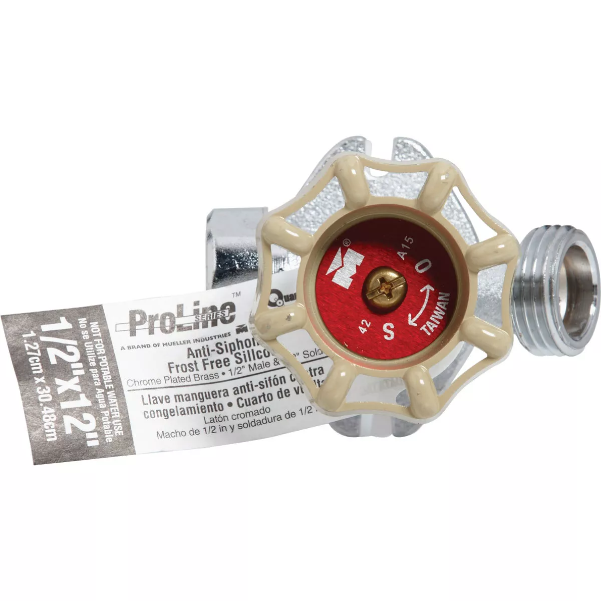 ProLine Chrome Plated Brass 1/2 In. MIP x 3/4 In. MHT 12 In. Frost Free Sillcock