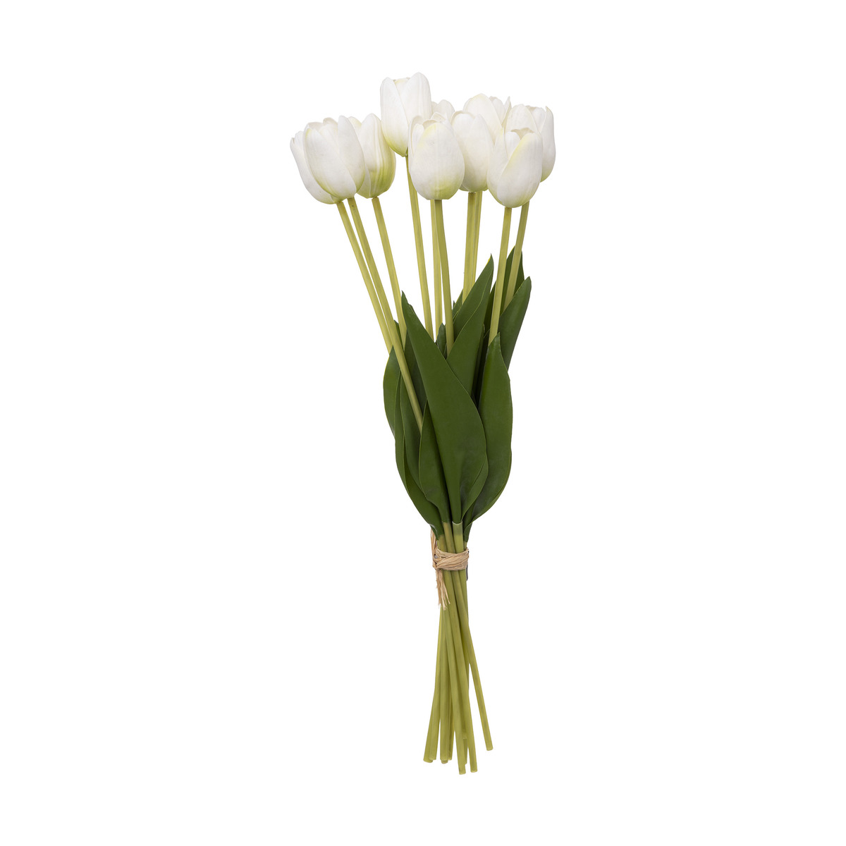 Tulips bouquet White, H.48 cm