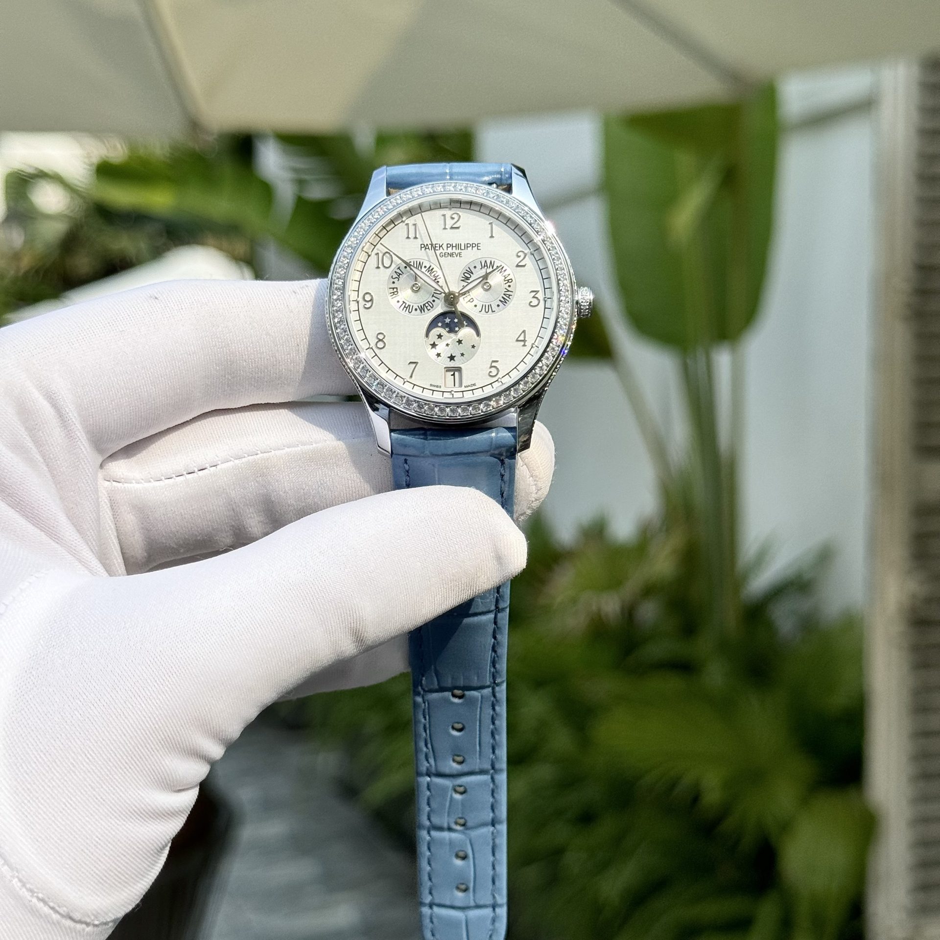 Patek Philippe Replica Watch Complications 4947G Leather Strap 38mm - Elite Watch Atelier