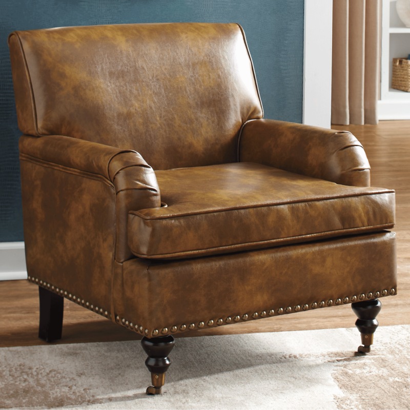Nailhead Club Chair - MIDNIGHT VELVET CATALOG