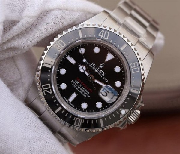 Replica Rolex Sea-Dweller DEEPSEA 116660 Black Ceramic Noob A2836 - Elite Watch Atelier