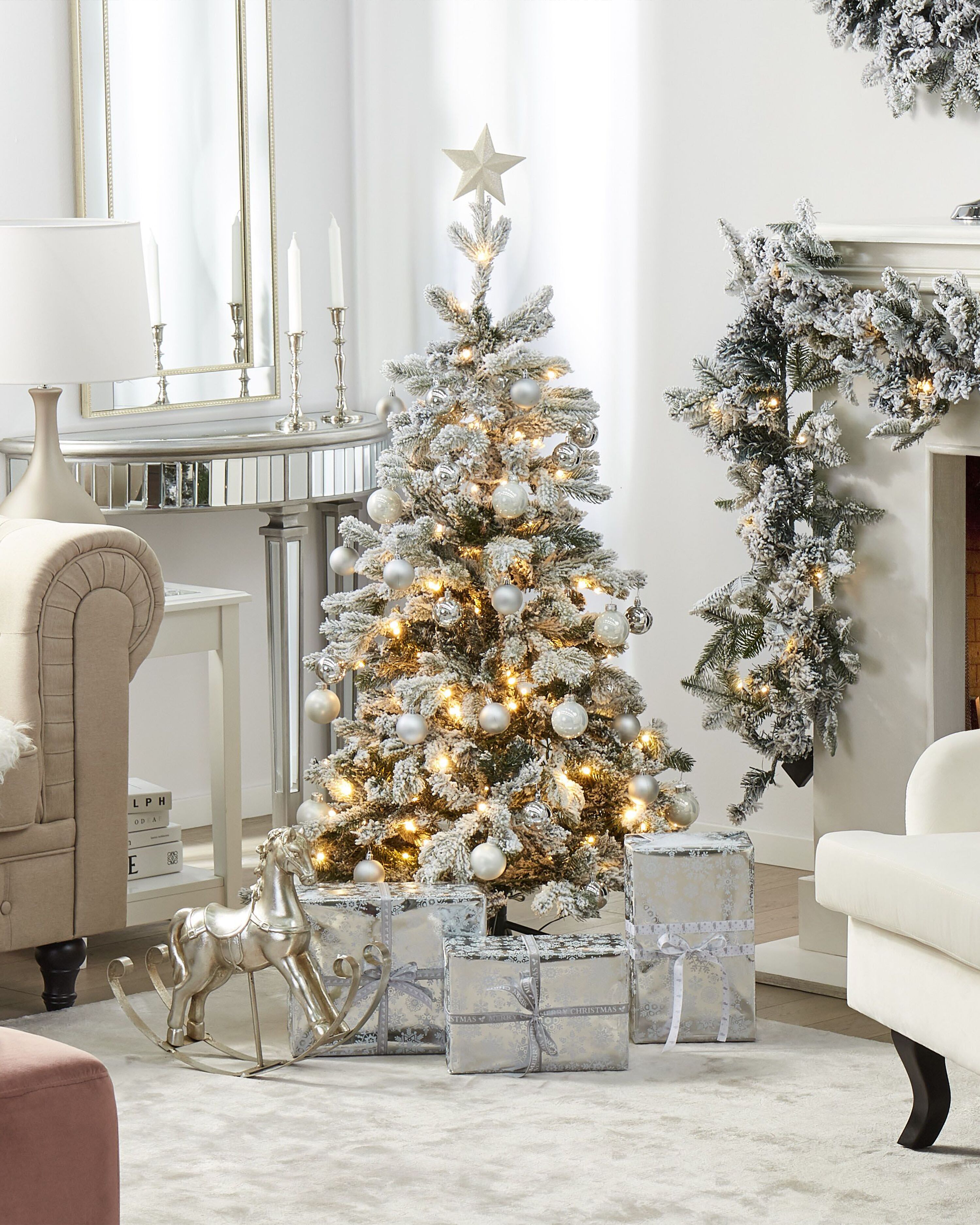 Pre-Lit Christmas Tree LED TATLOW 120 cm Green