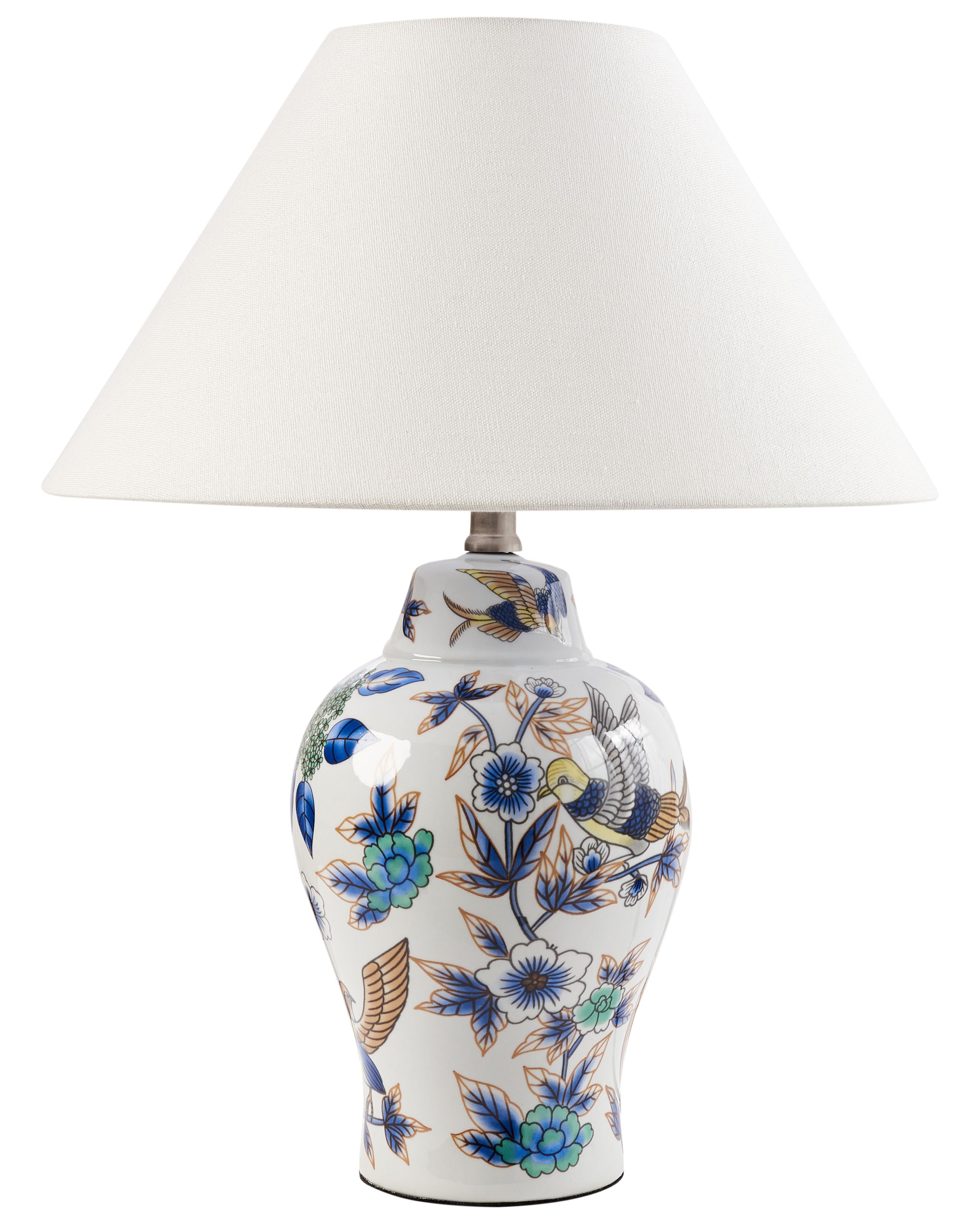 Table Lamp MORACA Porcelain White/ Blue
