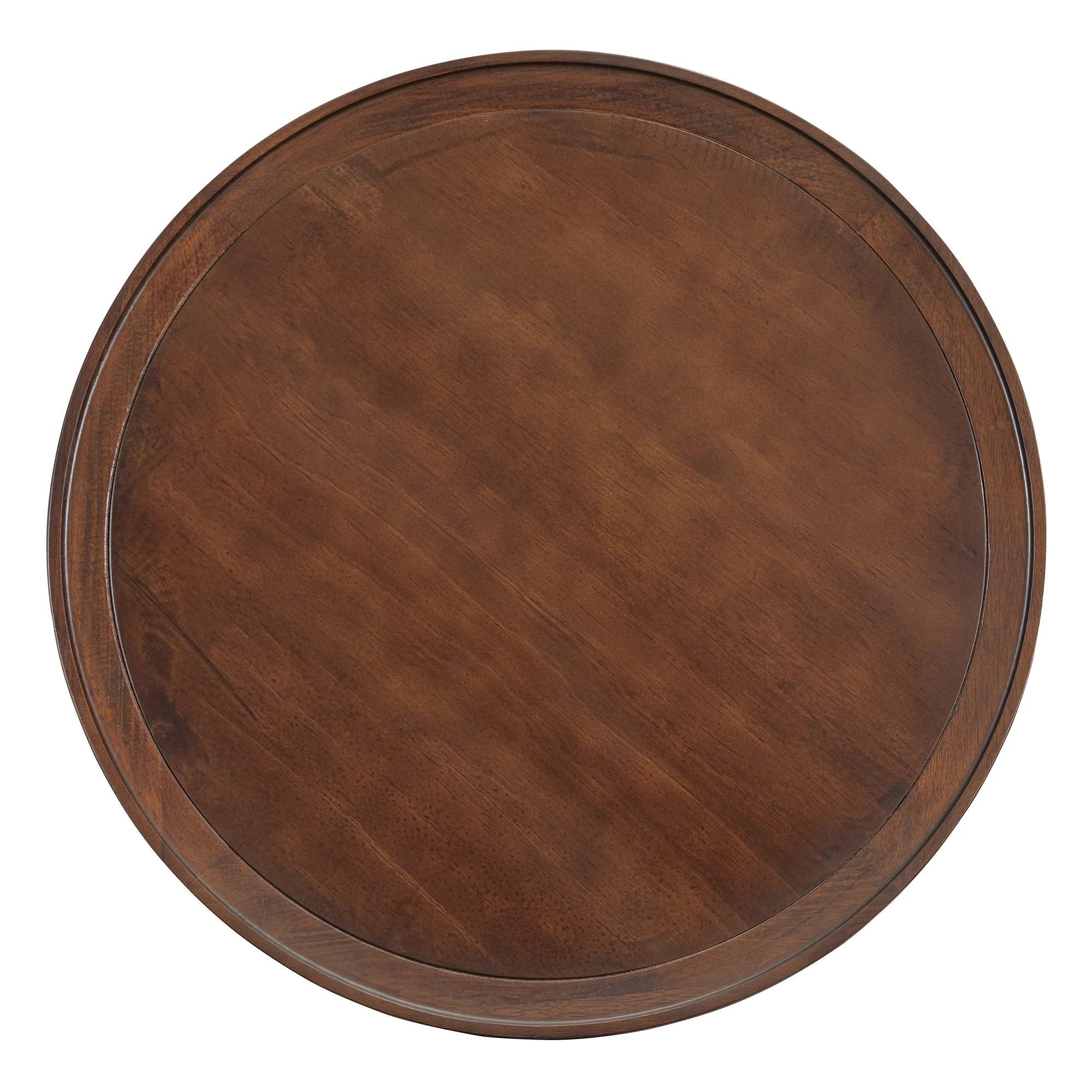 Harper & Bright Designs Rattan Round Coffee Table with Storage Shelf, Round Cane Wood Center Table for Living Room, 37'' Brown - Image 33