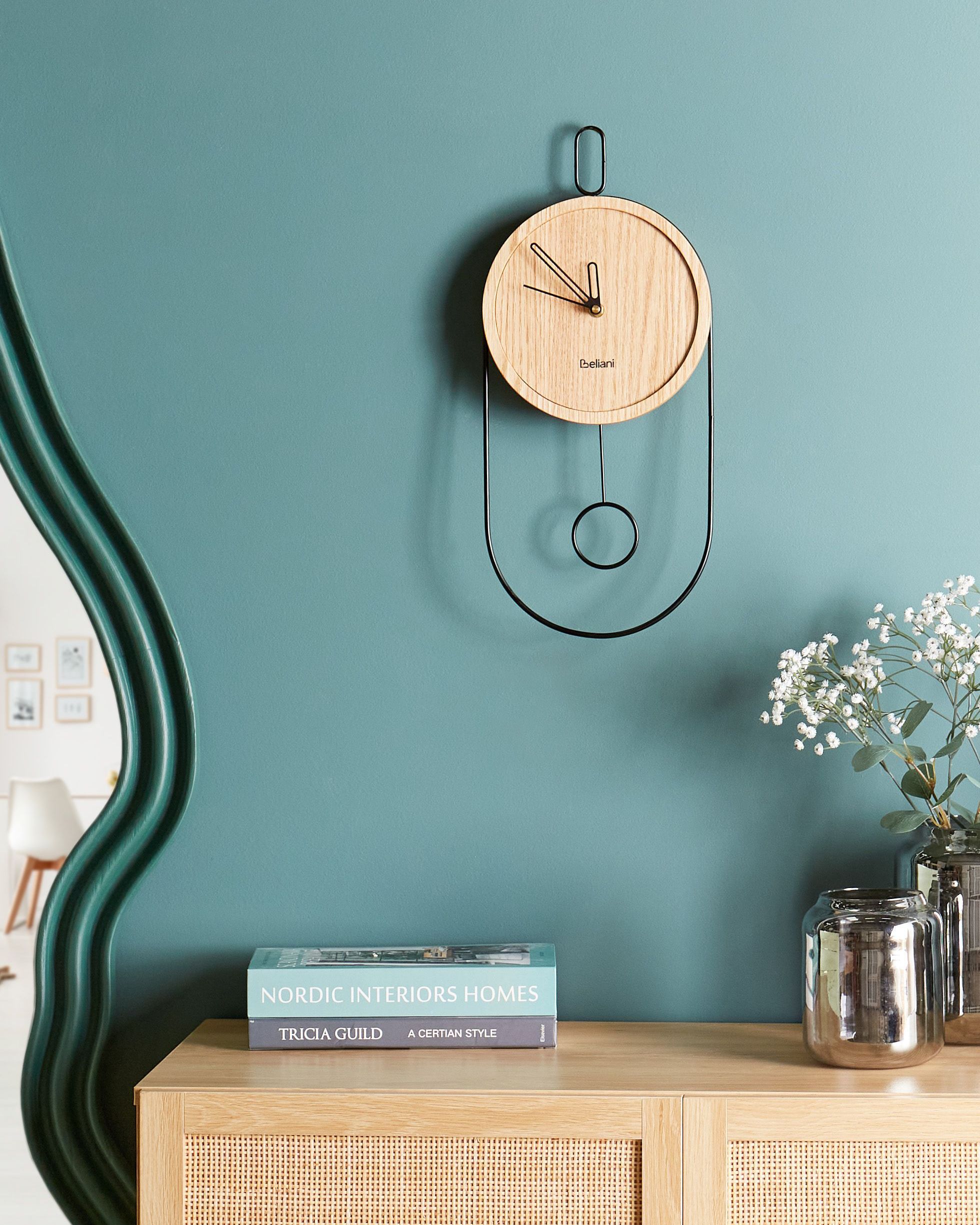 Wall Clock SIERRE 20 cm Light Brown