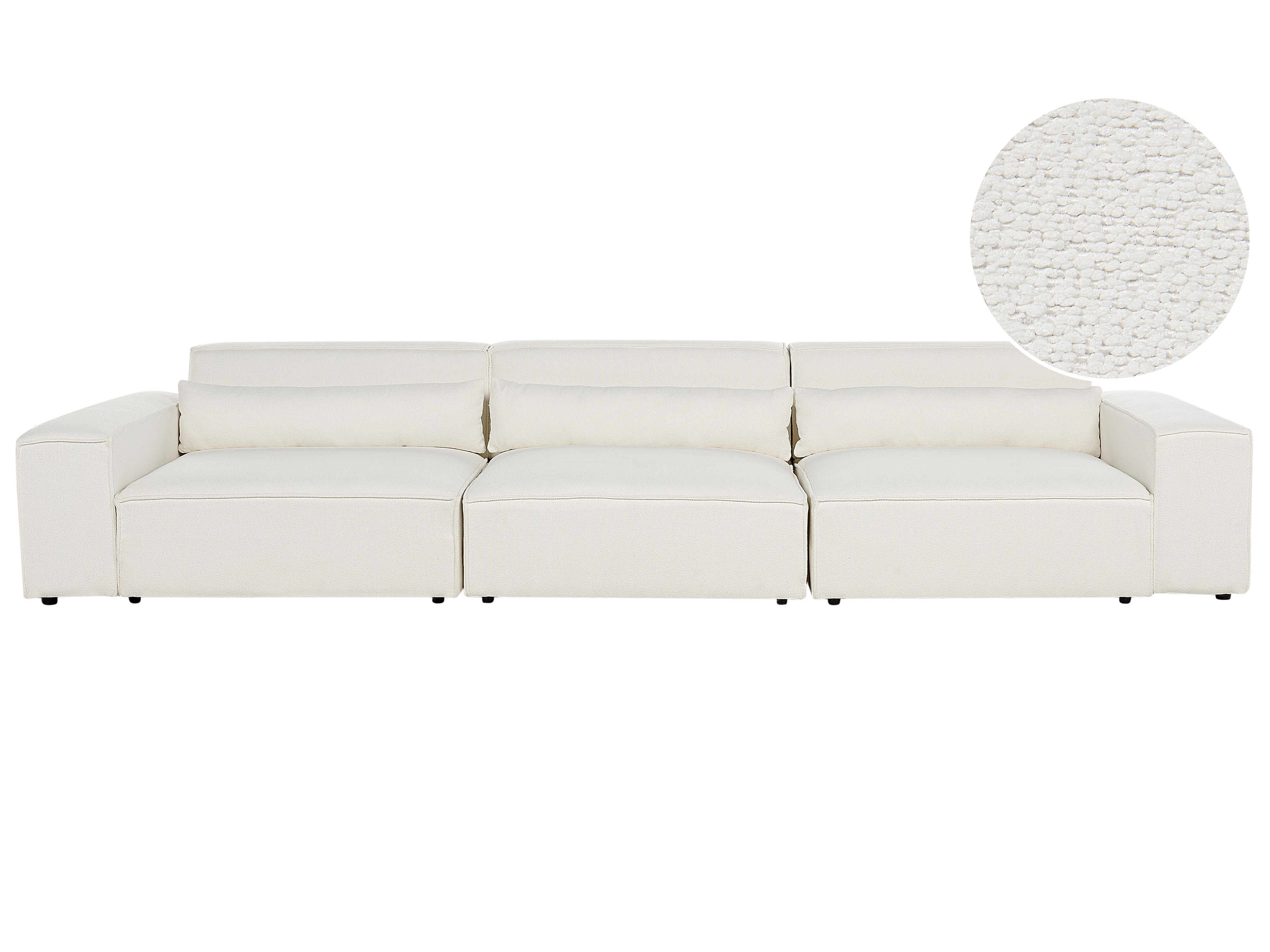Modular Sofa 3 Seater HELLNAR Boucle Off-White
