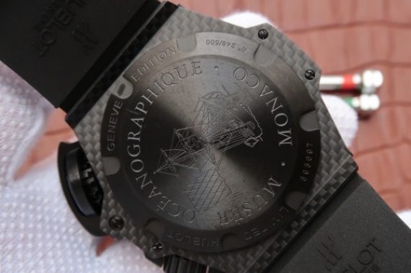 Replica Hublot King Power OceanGraphic 4000 CF V6F White Markers Rubber Strap A7750 - Top club