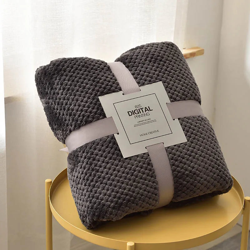 Luxura – Luxe Zachte Wafelstructuur Deken – Perfect voor Ultiem Comfort