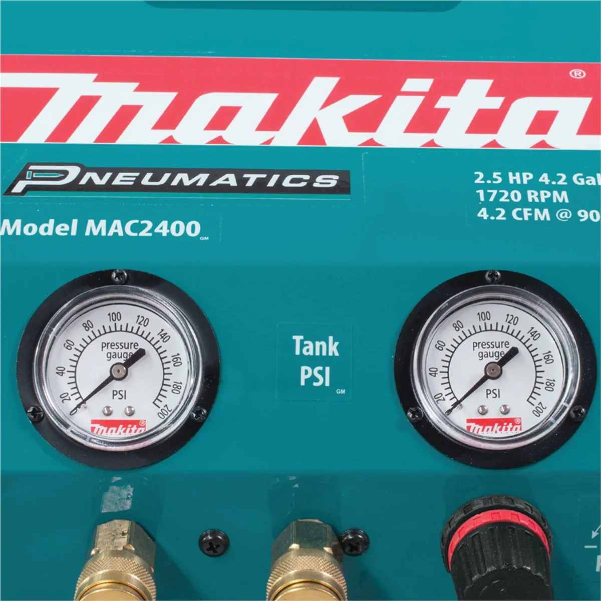 Makita 2.5 HP Big Bore™ Air Compressor (Twin Stack) - Image 2