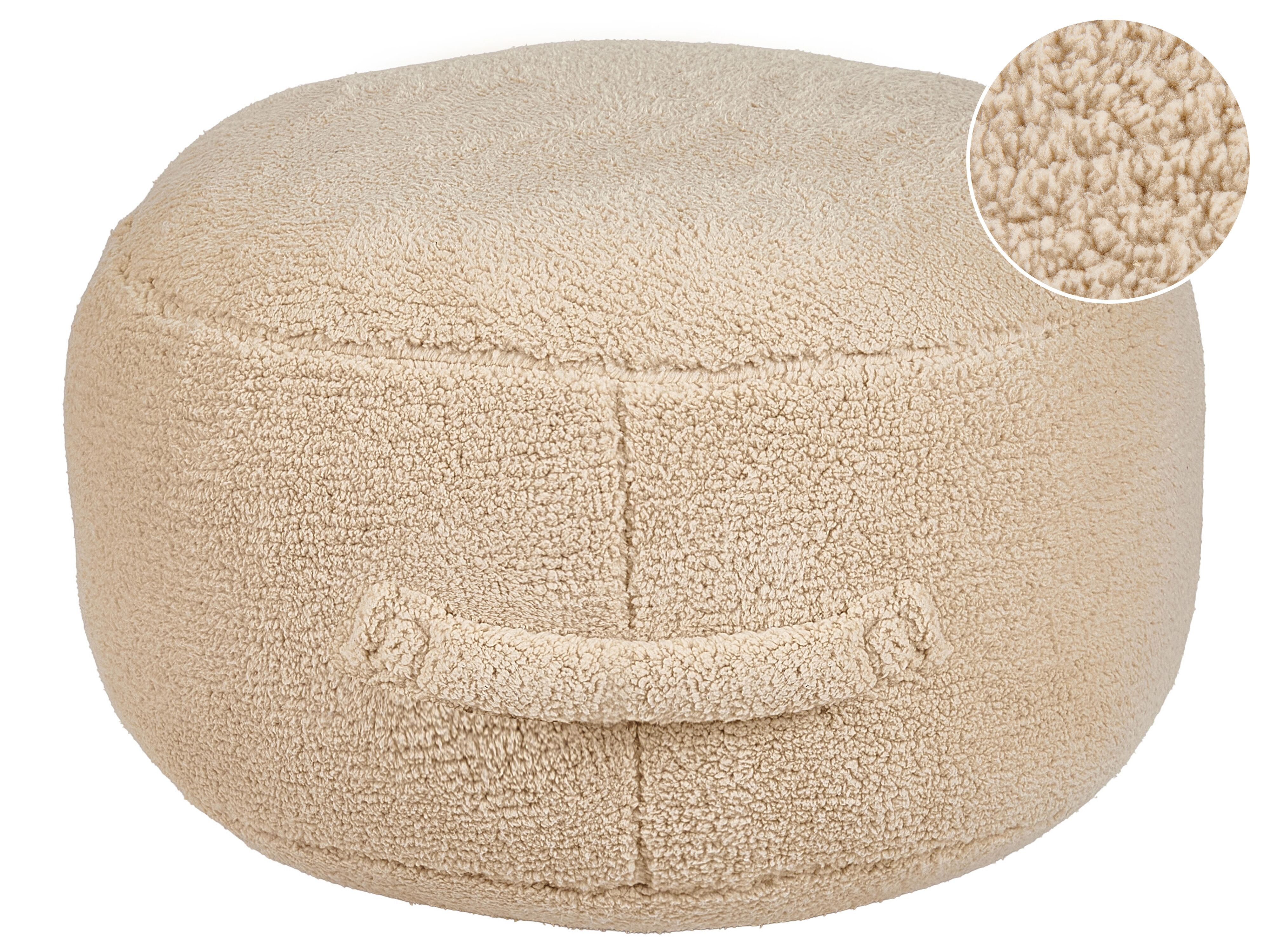Pouffe ADLANA Boucle Beige