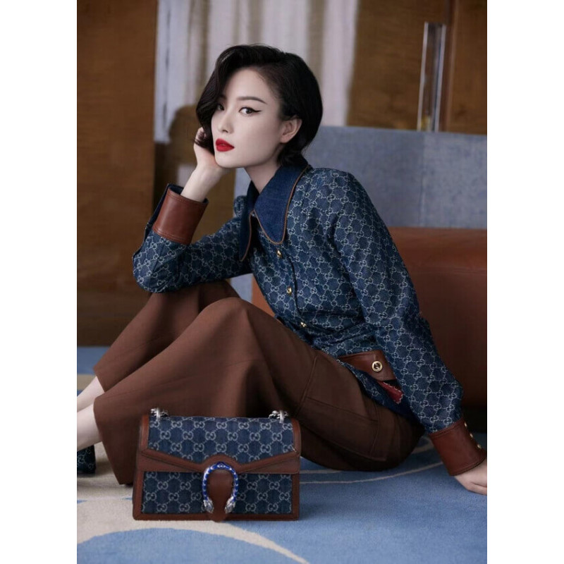 Replica Gucci Denim Small Dionysus Shoulder Bag 4002491:1High-quality replica
