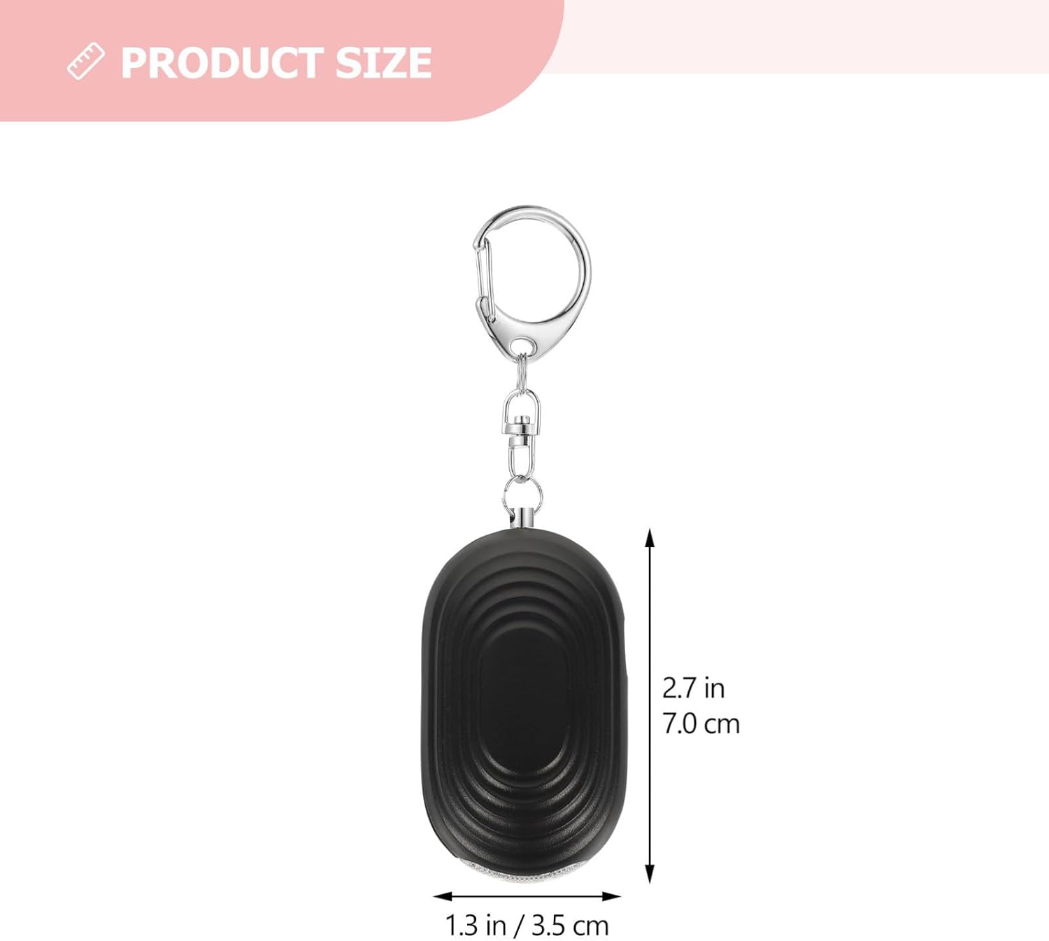 Balacoo Ultra Loud Personal Safety Alarm with Flashlight 3-in-1 Design, Abs Material Emergency Security Device for Traveling and Hiking, Compact Sound Personal Alarm for Men and Women