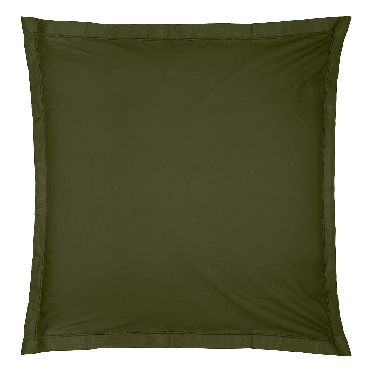 Pillowcase, cotton Khaki green, 63x63 cm