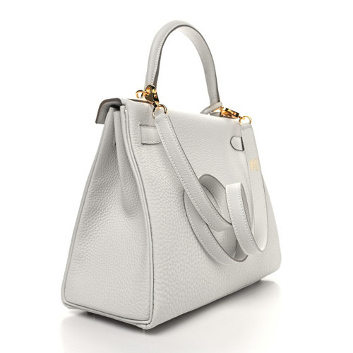 HERMES - Togo Kelly 28 Gris Pale