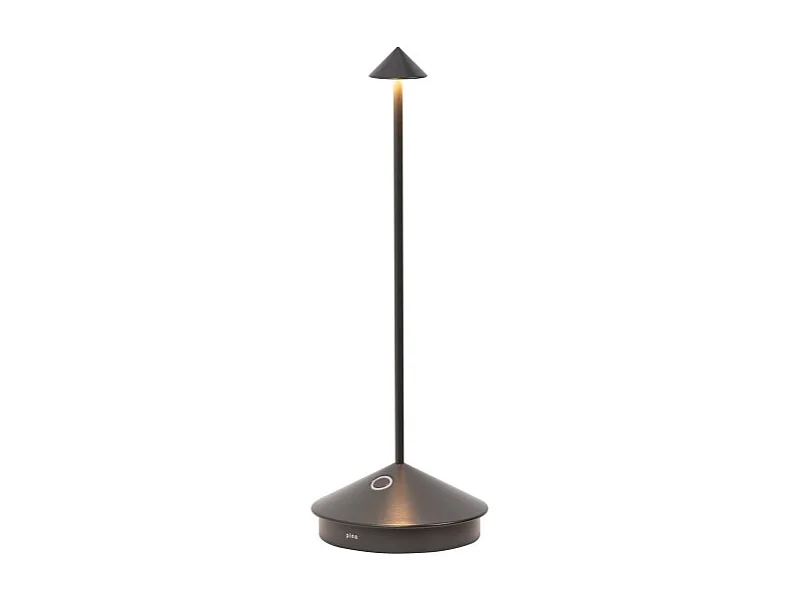 Lampe de table LED rechargeable et réglable Pina Pro Titanium - 2,2 W, 2 200-2 700-3 000 K, IP54