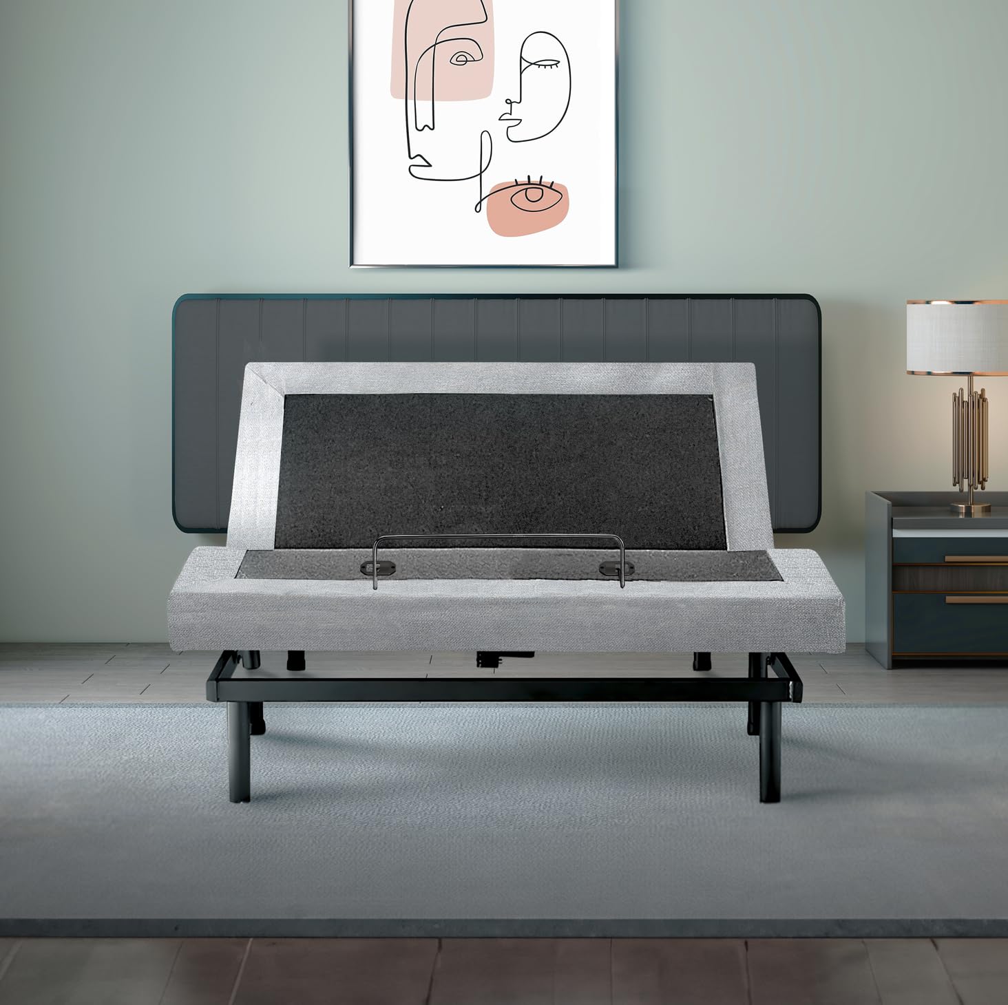 Queen Adjustable Bed Base | Dual Massage | USB Ports | Zero Gravity | Anti-Snore | Memory Positions | Under Bed Lighting | Wireless Remote | Zero Clearance