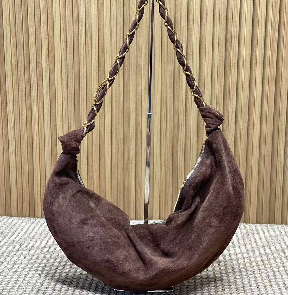 YSL AMALIA Hobo Suede Handbag(HIGH-END GRADE)1:1High-quality replica