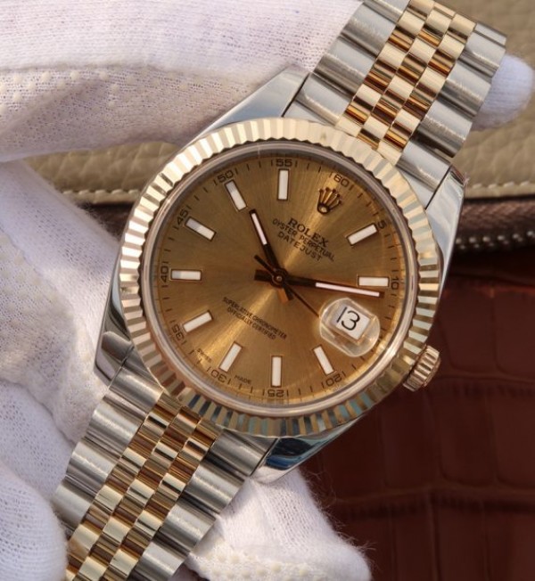 Replica Rolex DateJust 41mm 126333 Noob YG Wrapped YG Dial SS/YG Bracelet A3235 - Elite Watch Atelier