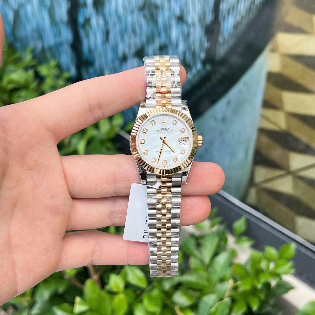 Rolex DateJust 18K Gold Wrapped Replica Watch Mother-of-Pearl Dial GM Factory 31mm - Top club