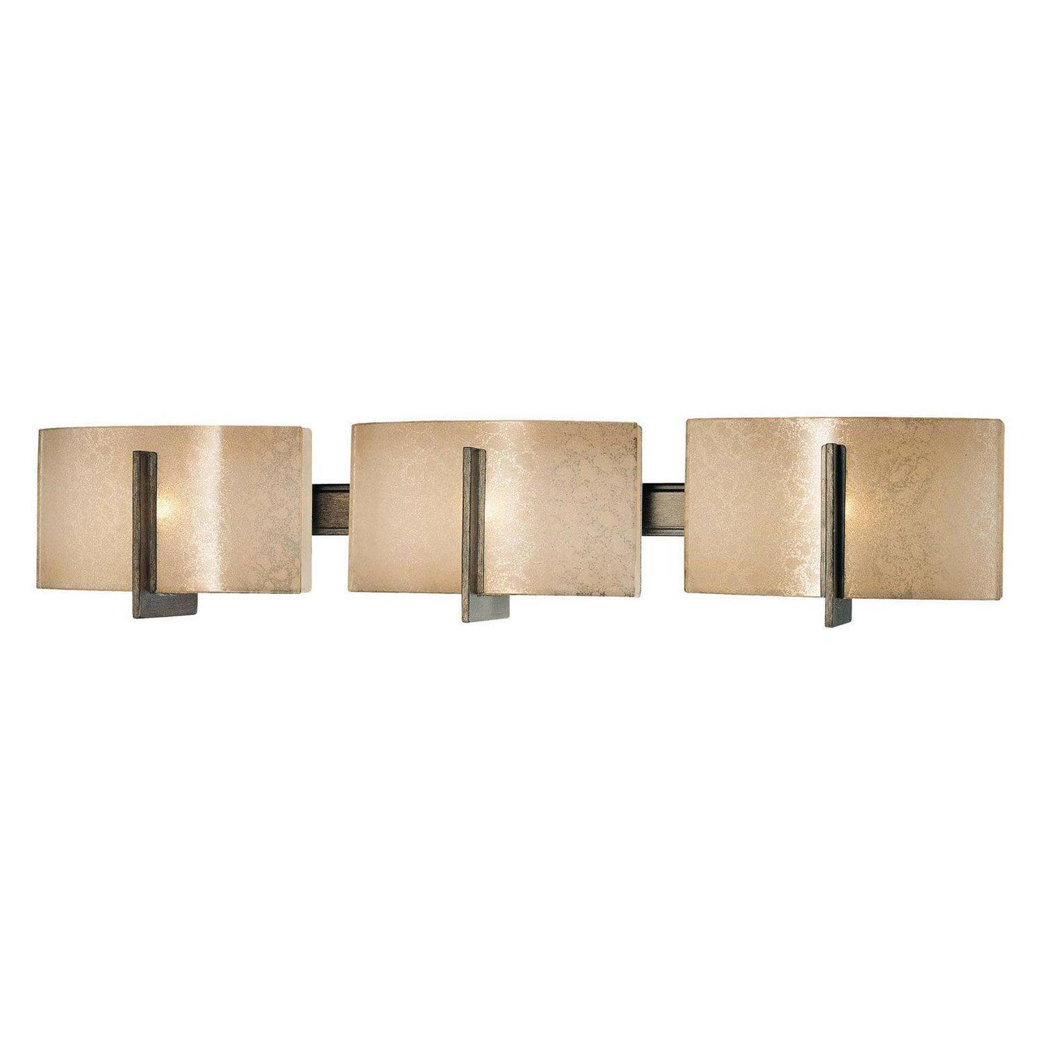 3 Light Bath Vanity Approved For Damp Locations In Contemporary Style 5.5 Inches Tall By 26.75 Inches Wide Minka Lavery 6393-77