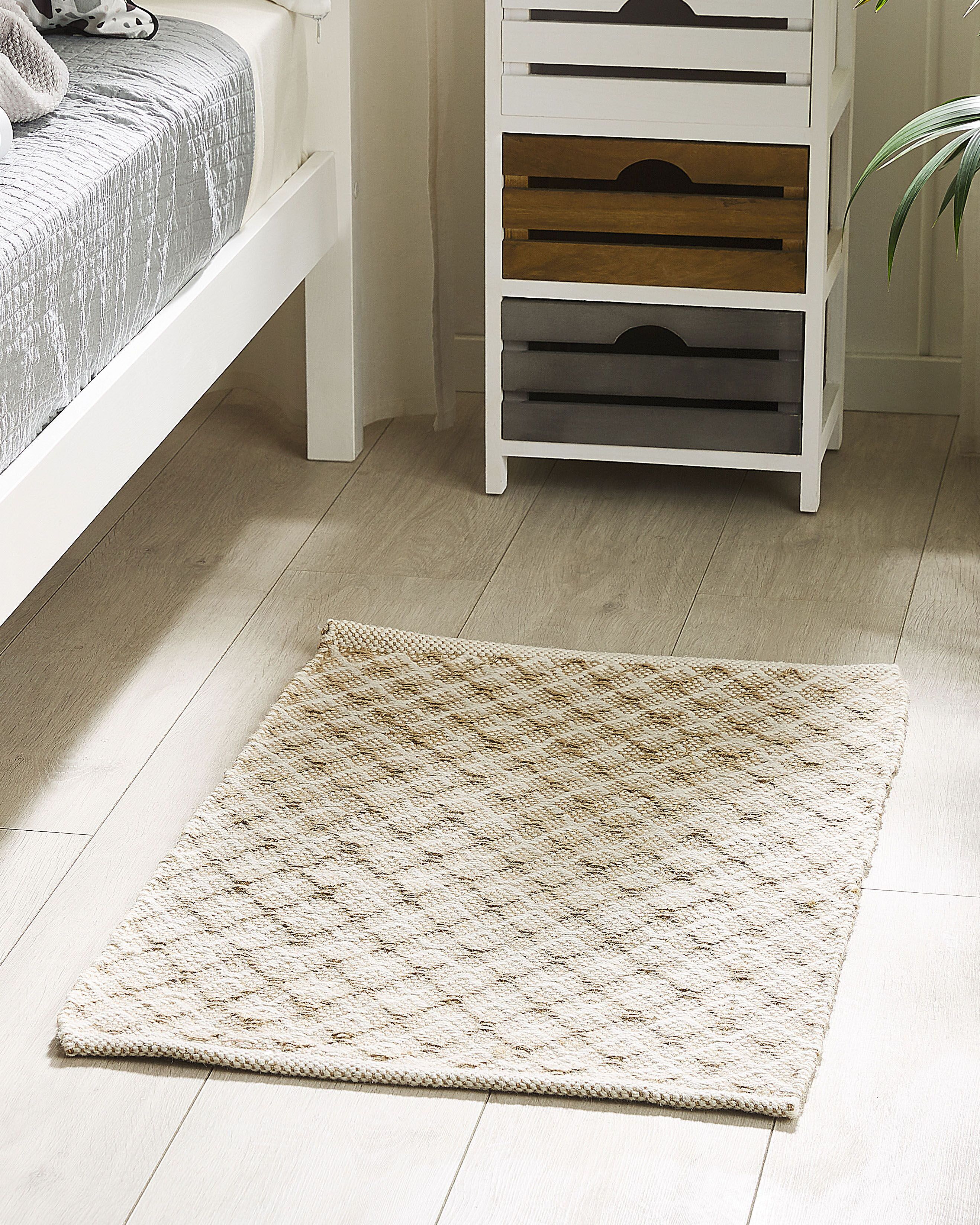 Rug AKBEZ Light Beige 50 x 80 cm Jute