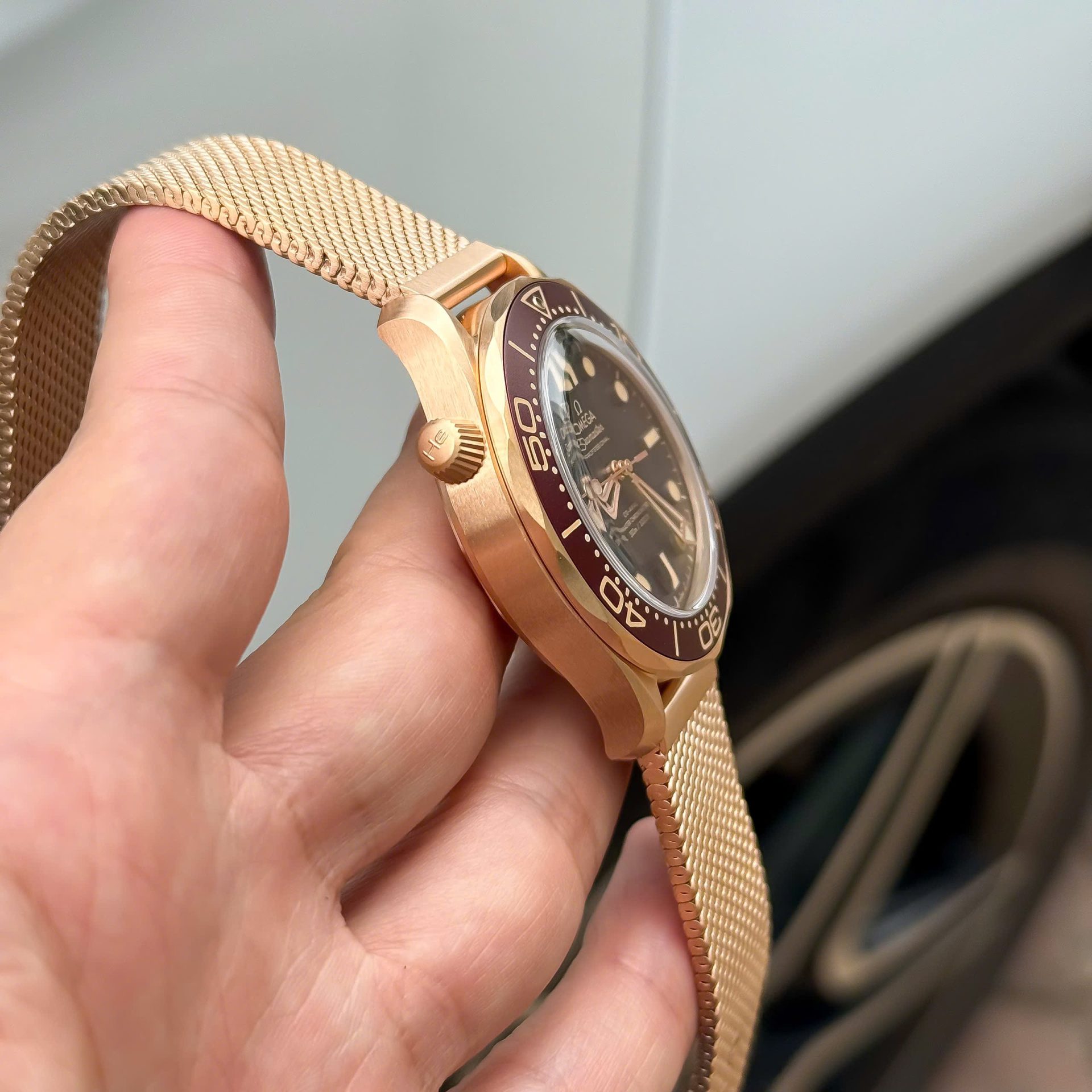 Omega Replica 11 Watch Seamaster Diver 300M Bronze Gold VS Factory 42mm - Top club