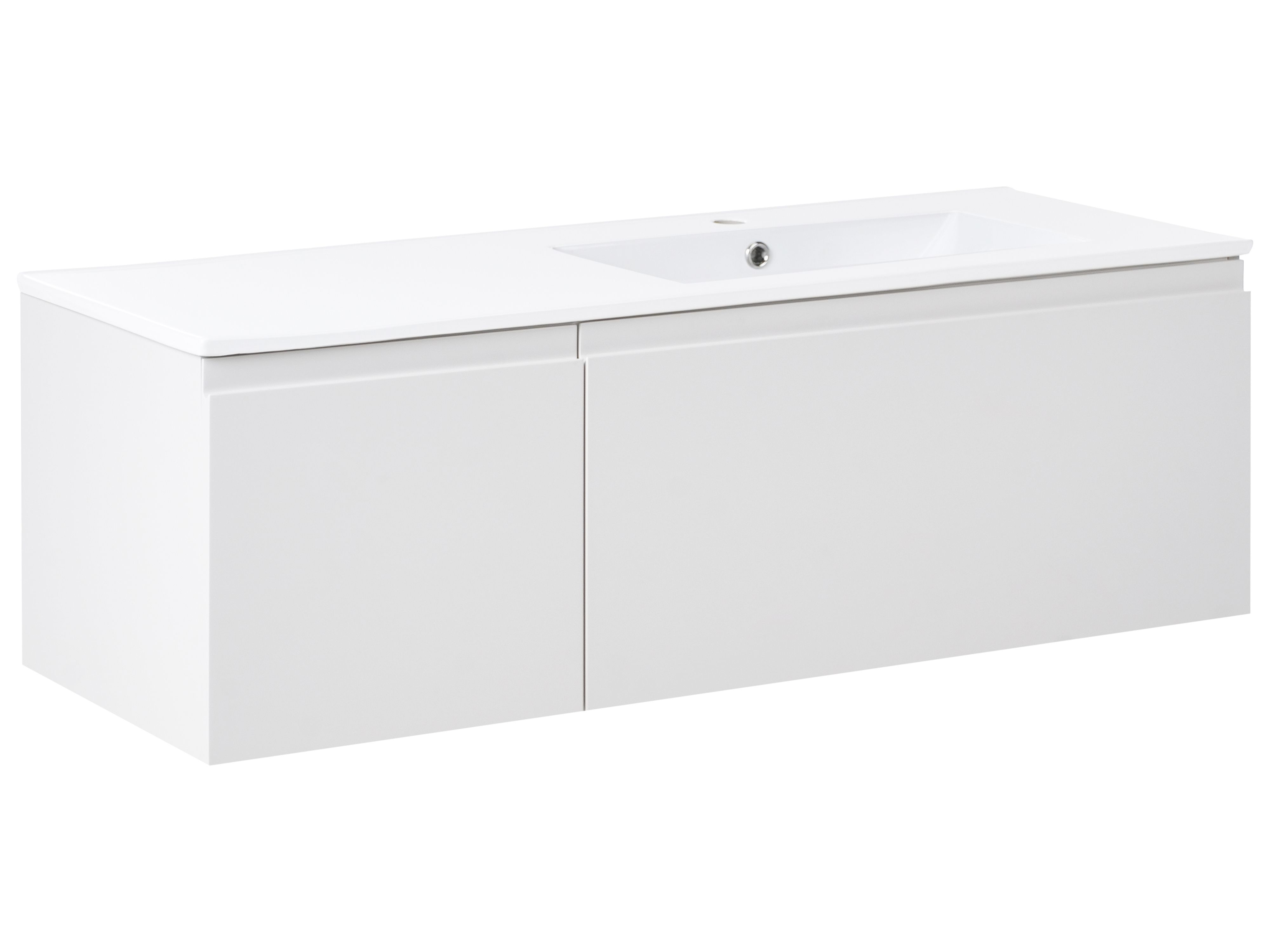 Wall Mounted Vanity Unit with Basin COROICO Light Grey