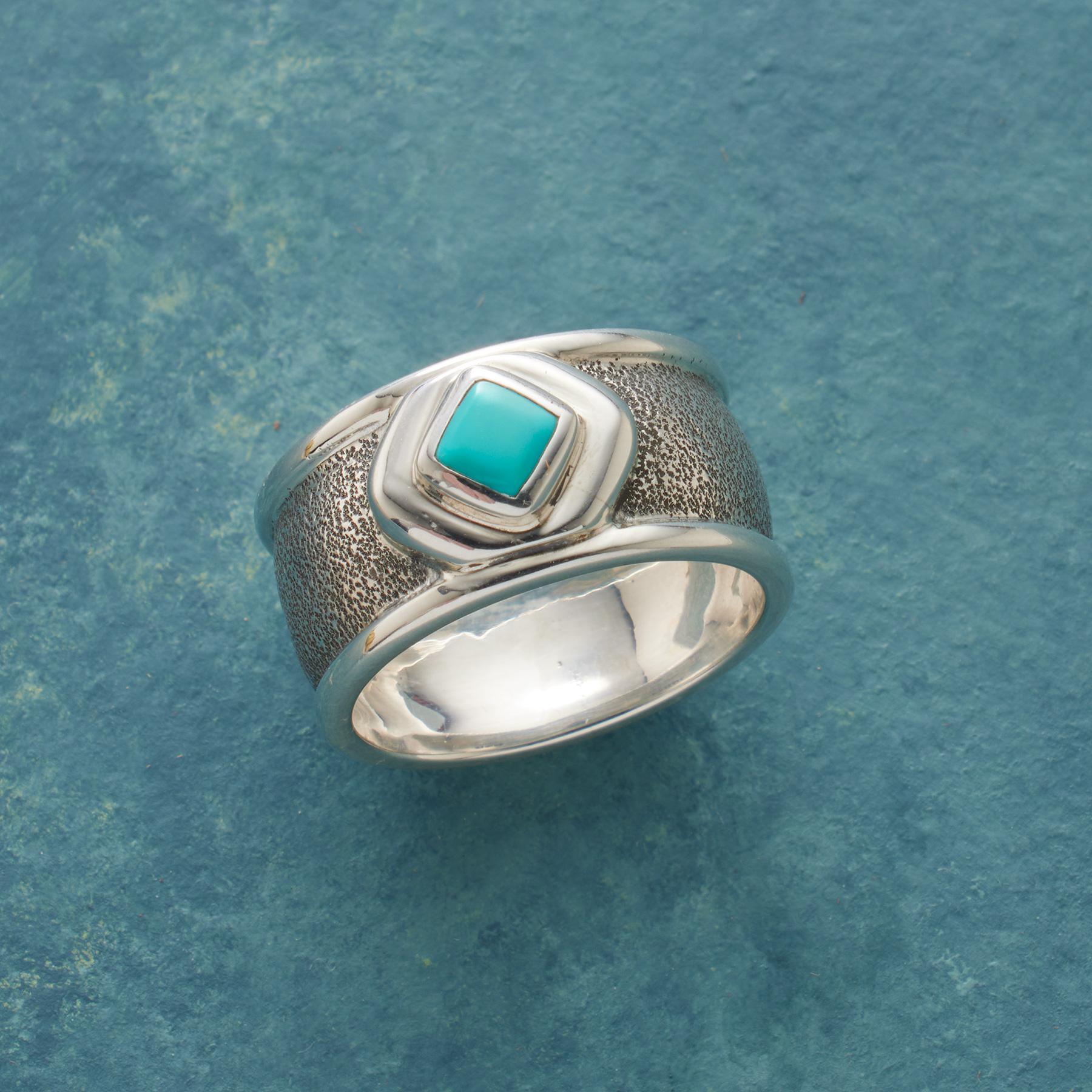 Textural Turquoise Ring - Sundance Clothing
