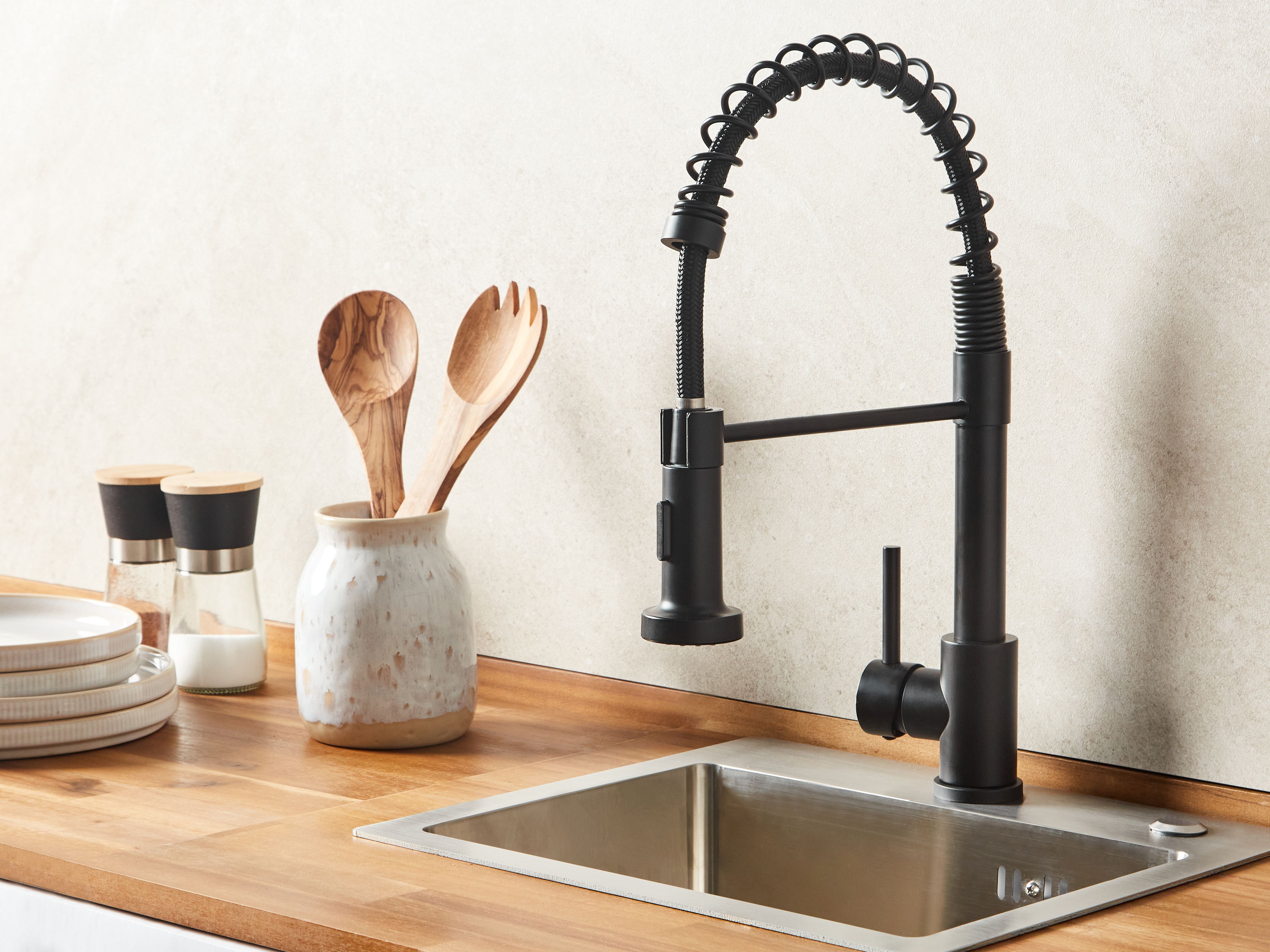 Kitchen Spring Coil Tap MAIHUE Black