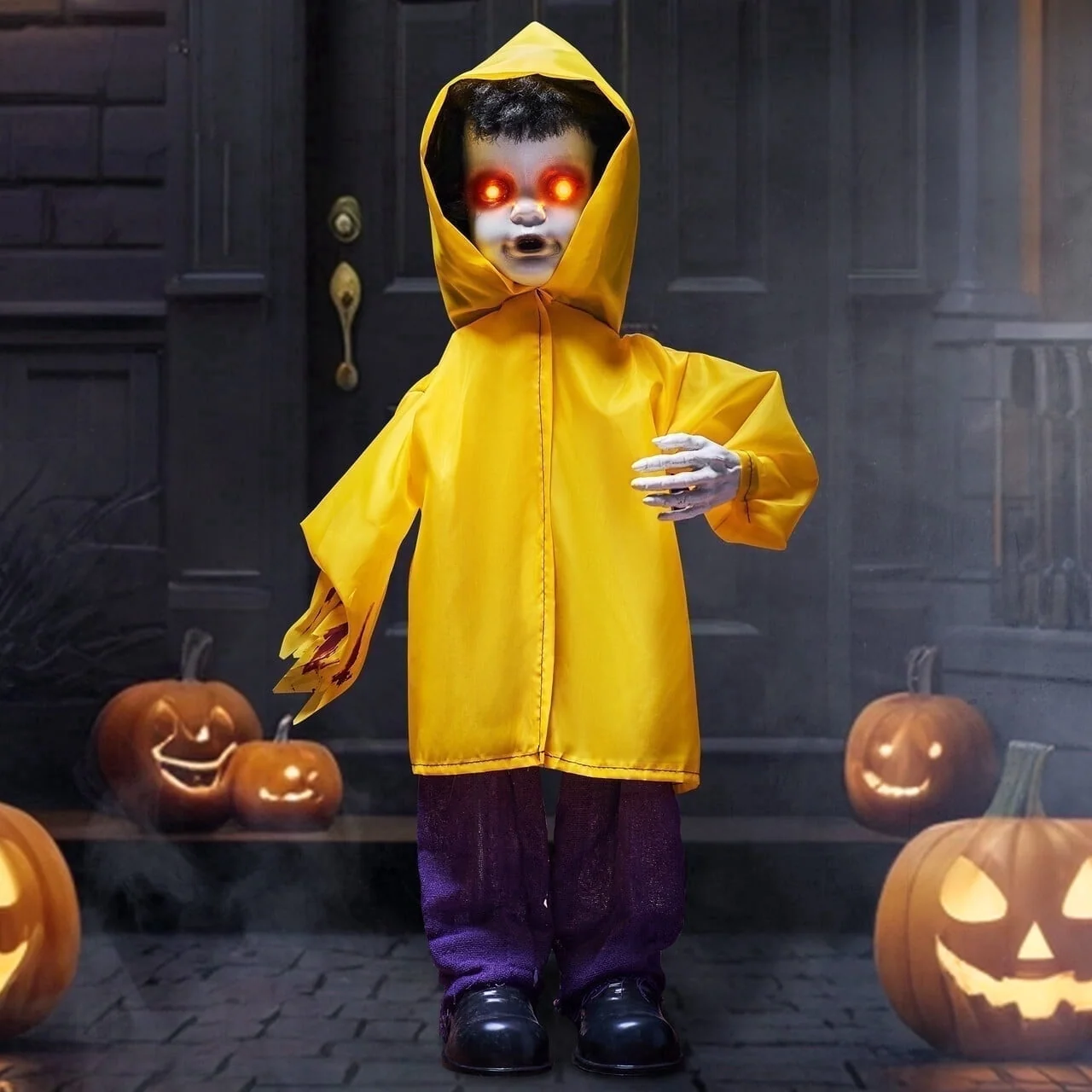 Joyfy Halloween Decorations Outdoor, Sound Activated with LED Eyes & Sound & Motion, Decor for Yard Farm Garden Indoor Haunted House - Image 16 Joyfy Halloween Decorations Outdoor, Sound Activated with LED Eyes & Sound & Motion, Decor for Yard Farm Garden Indoor Haunted House - Image 16