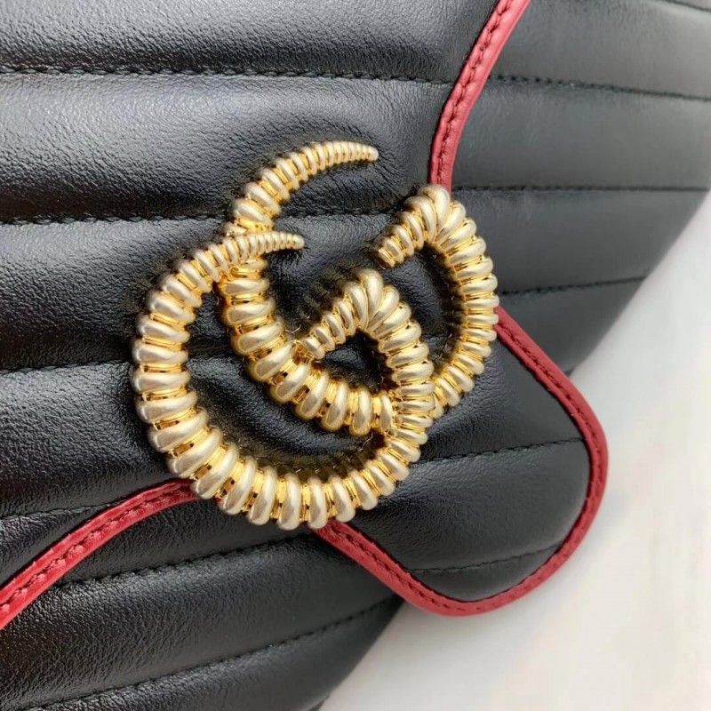 Replica Gucci Gg Marmont Small Shoulder Bag 443497 Black1:1High-quality replica