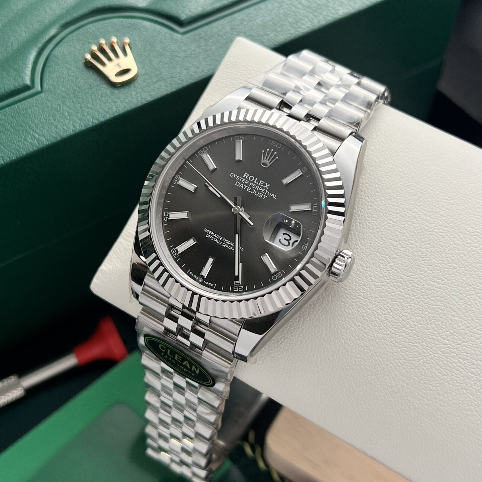 Rolex Replica Watch Datejust 126334 Gray Dial Clean Factory 41mm - Elite Watch Atelier