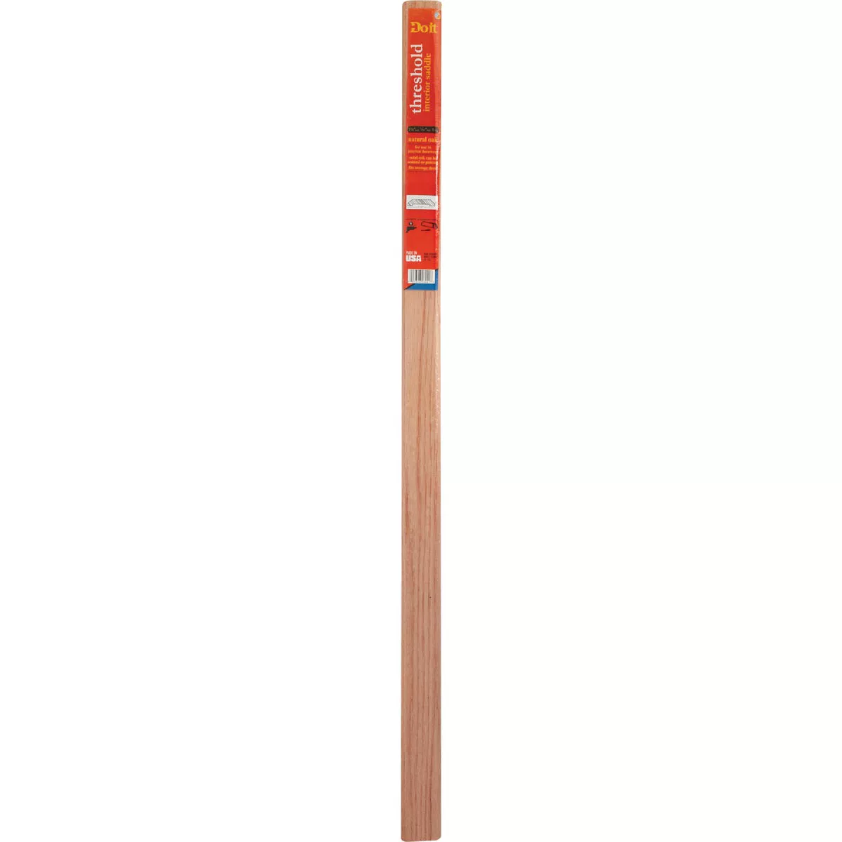 Do it Saddle 36 In. L x 1-3/4 In. W x 5/16 In. H Natural Oak Threshold