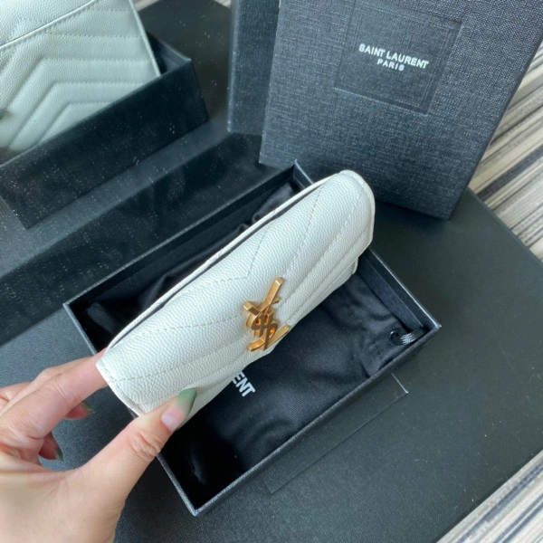 YSL MONOGRAM SMALL ENVELOPE WALLET IN - Tidelocker Bags Ru1:1High-quality replica