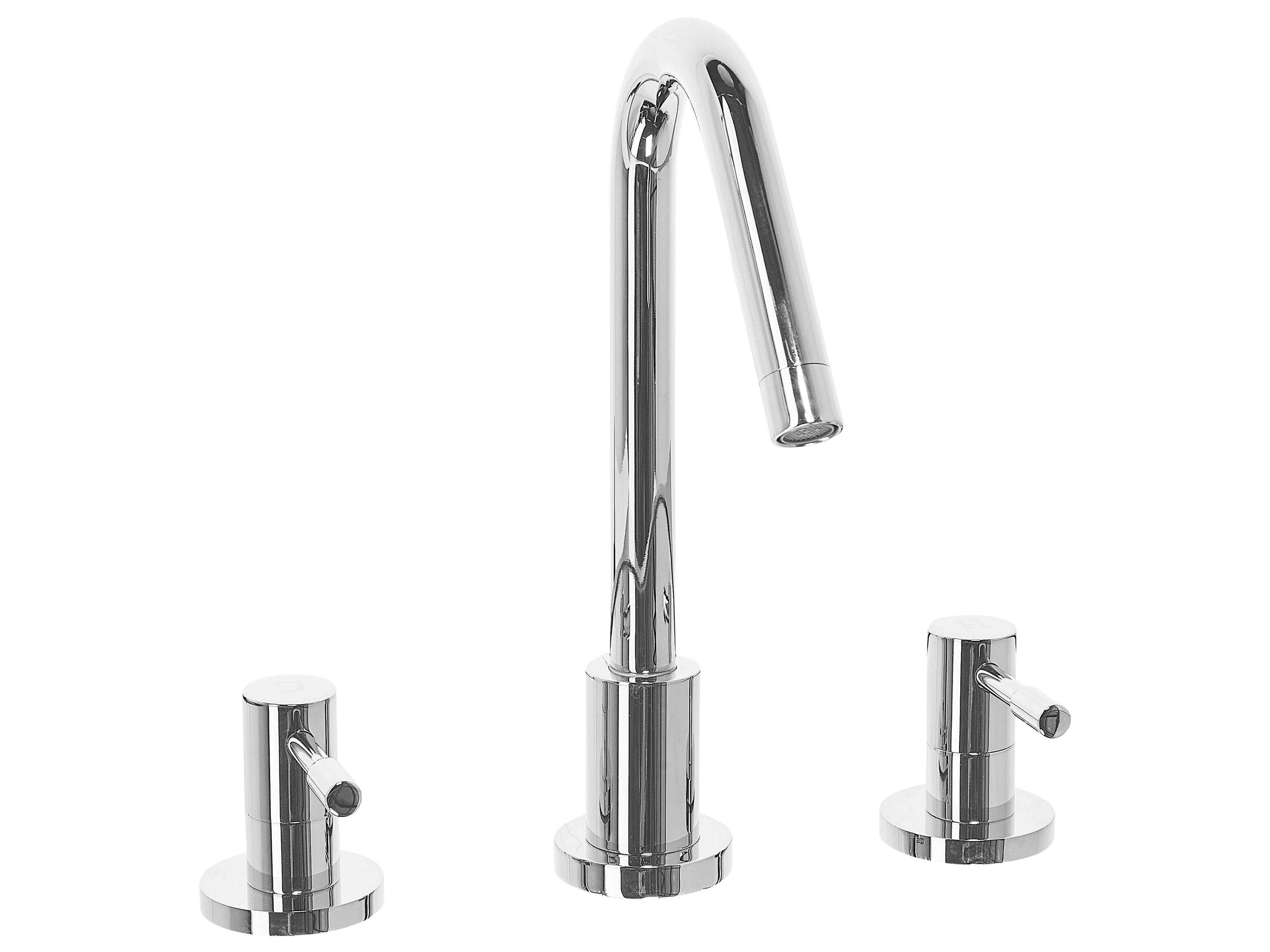 Basin Mixer Tap KALAMBO Brass Silver