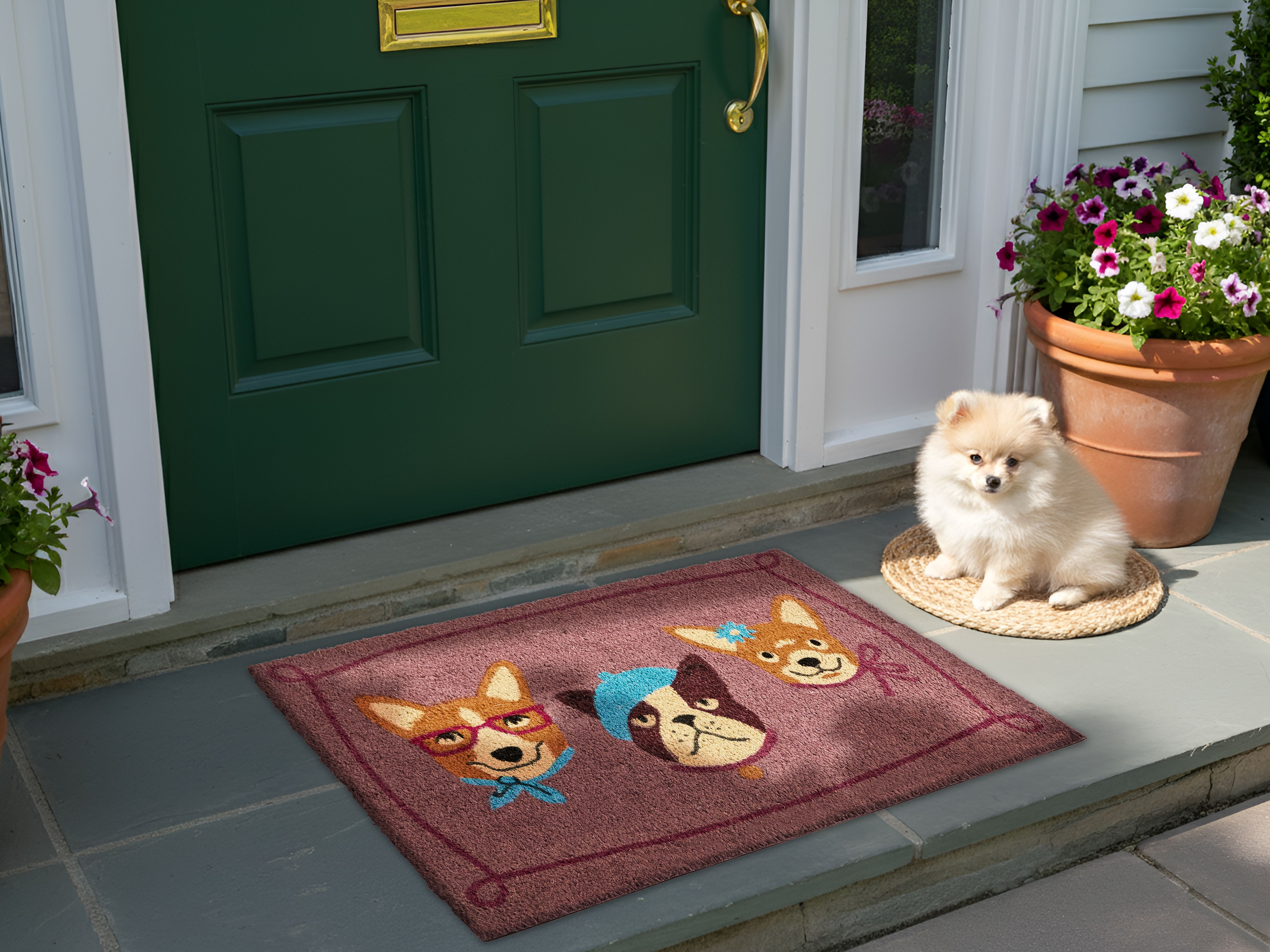 Doormat BABABU Multicolour 60 x 90 cm Dog Coir