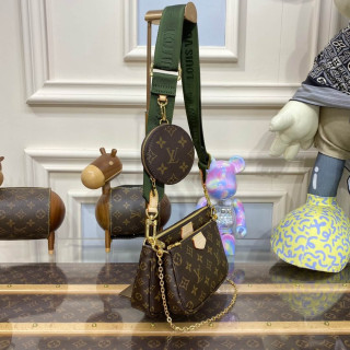 Louis Vuitton Multi Pochette Accessoires Khaki Strap1:1High-quality replica