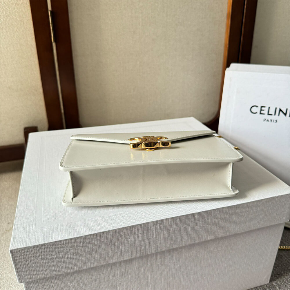 Celine Wallet On Chain Margo in Shiny calfskin Bag1:1High-quality replica