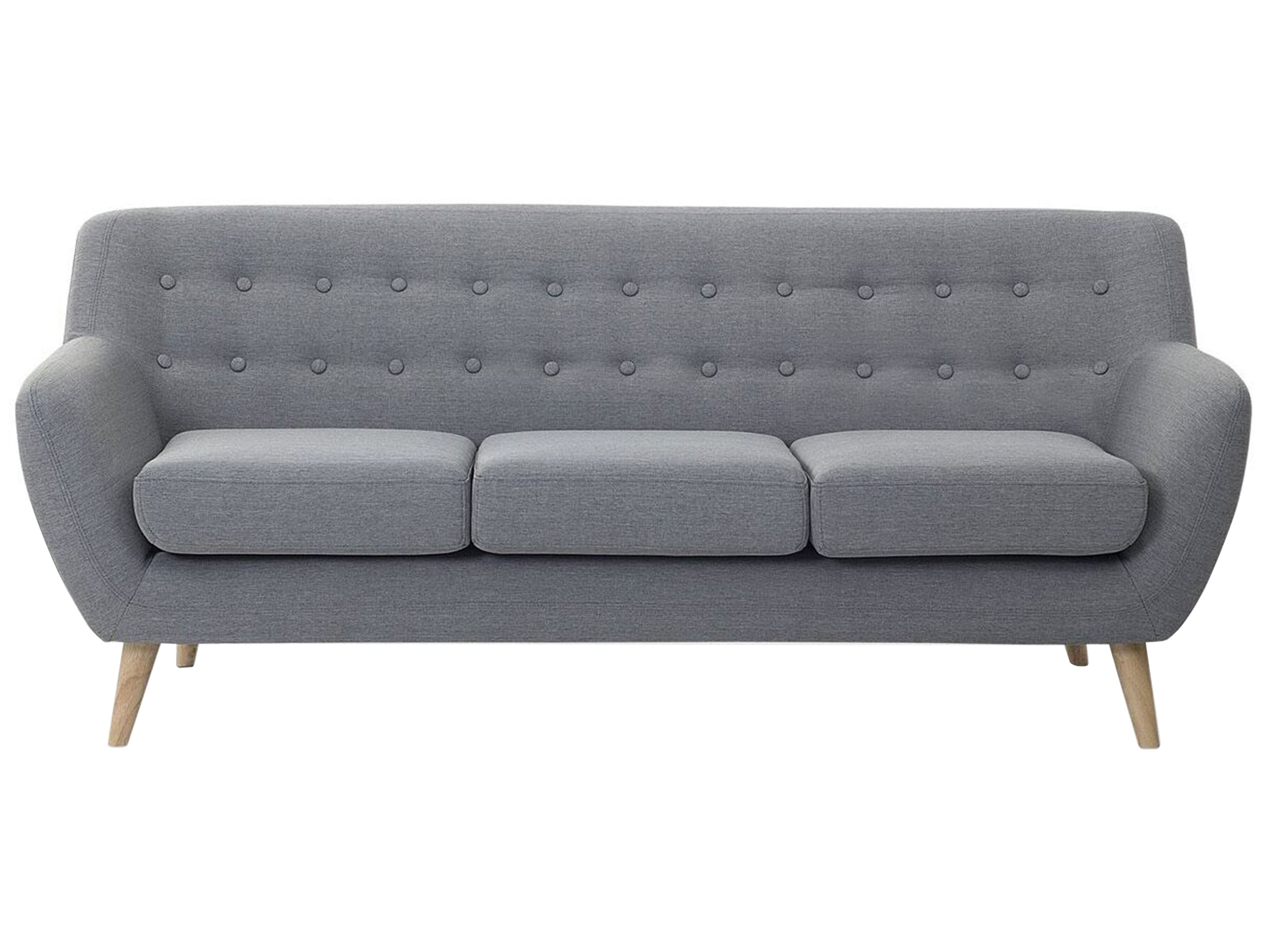 Sofa 3 Seater MOTALA Fabric Light Grey