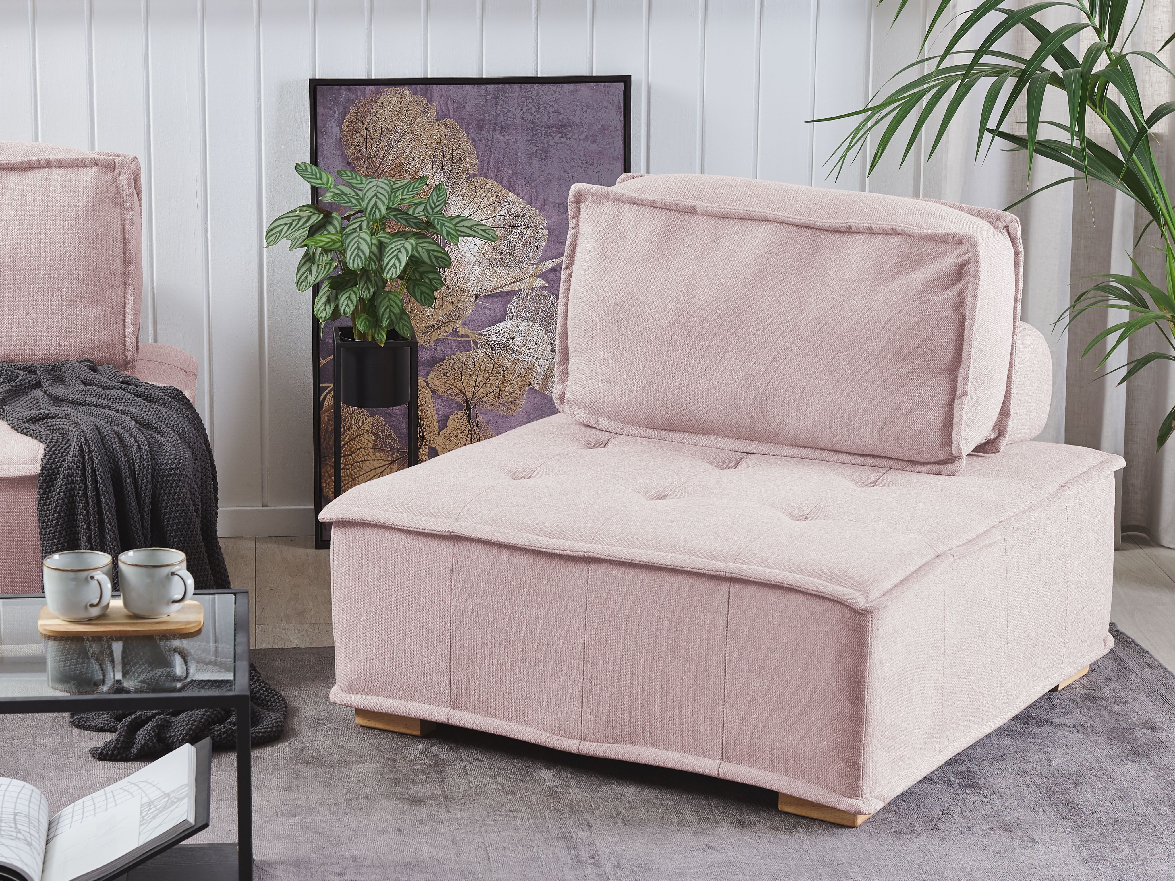 1-Seat Section TIBRO Fabric Pink