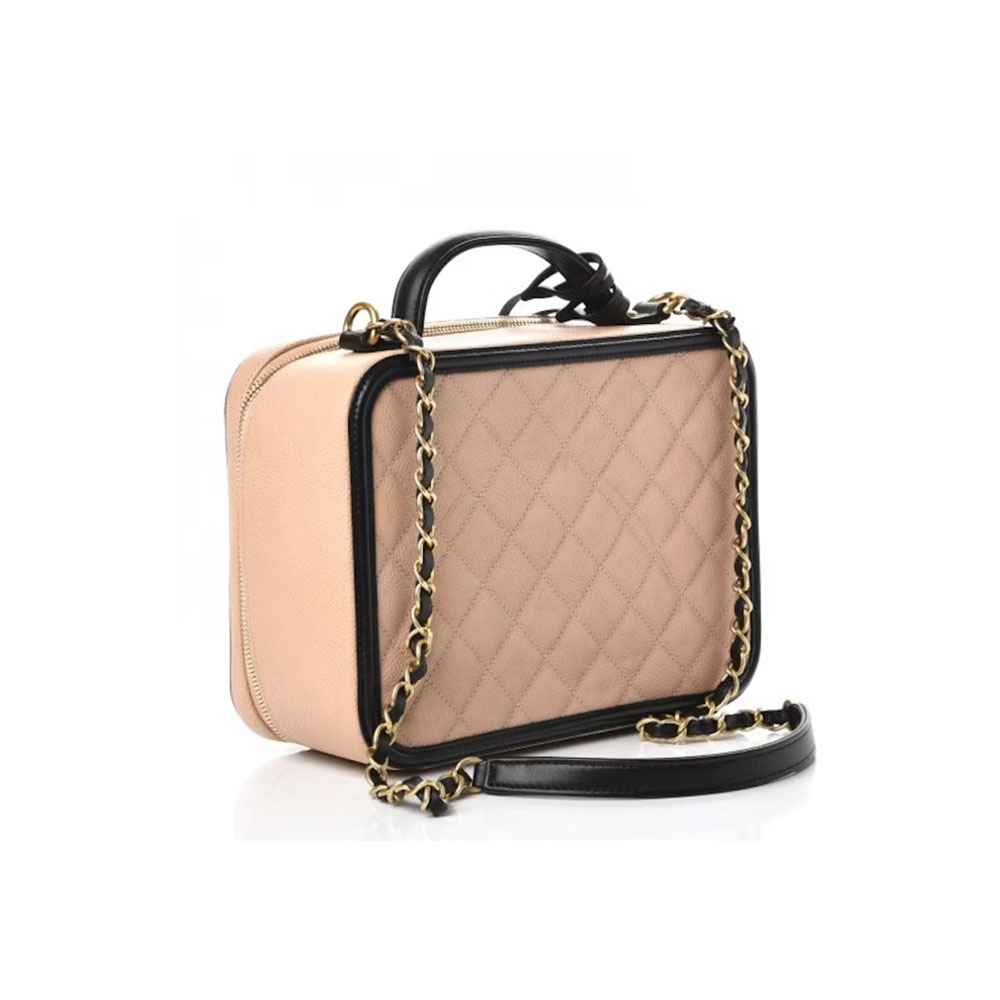 Chanel Vanity Case Quilted Caviar1:1High-quality replica