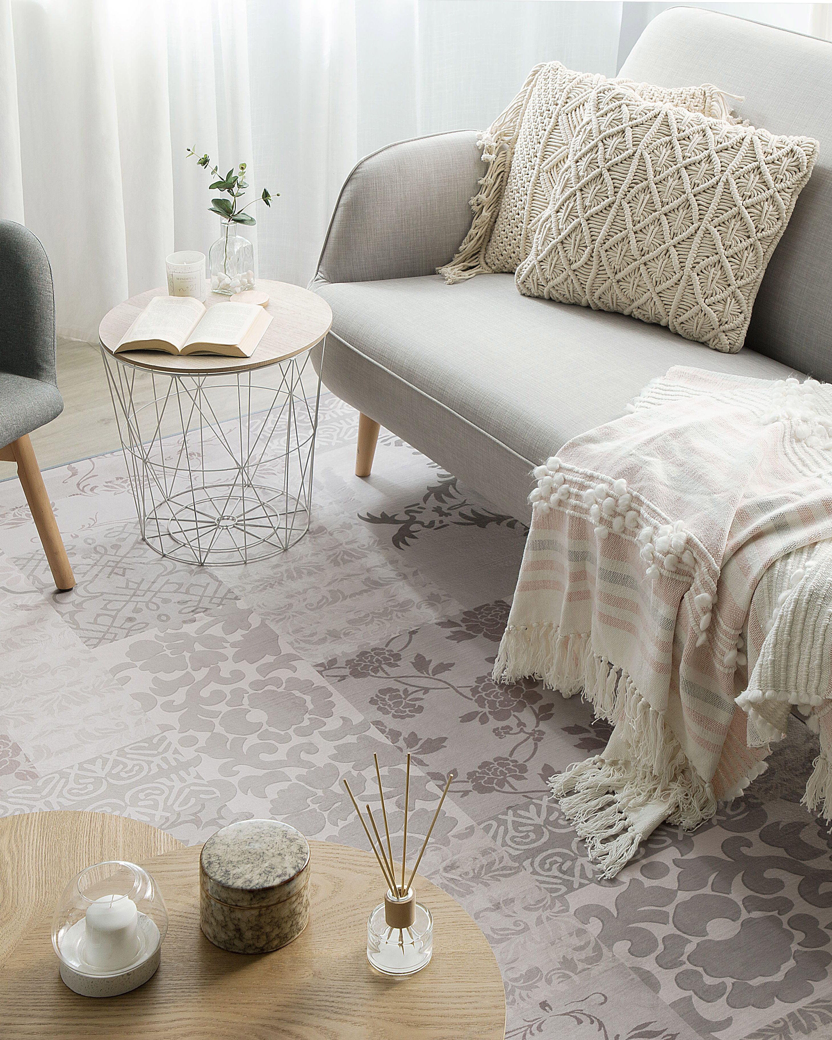 Rug BALLICA II Grey 140 x 200 cm