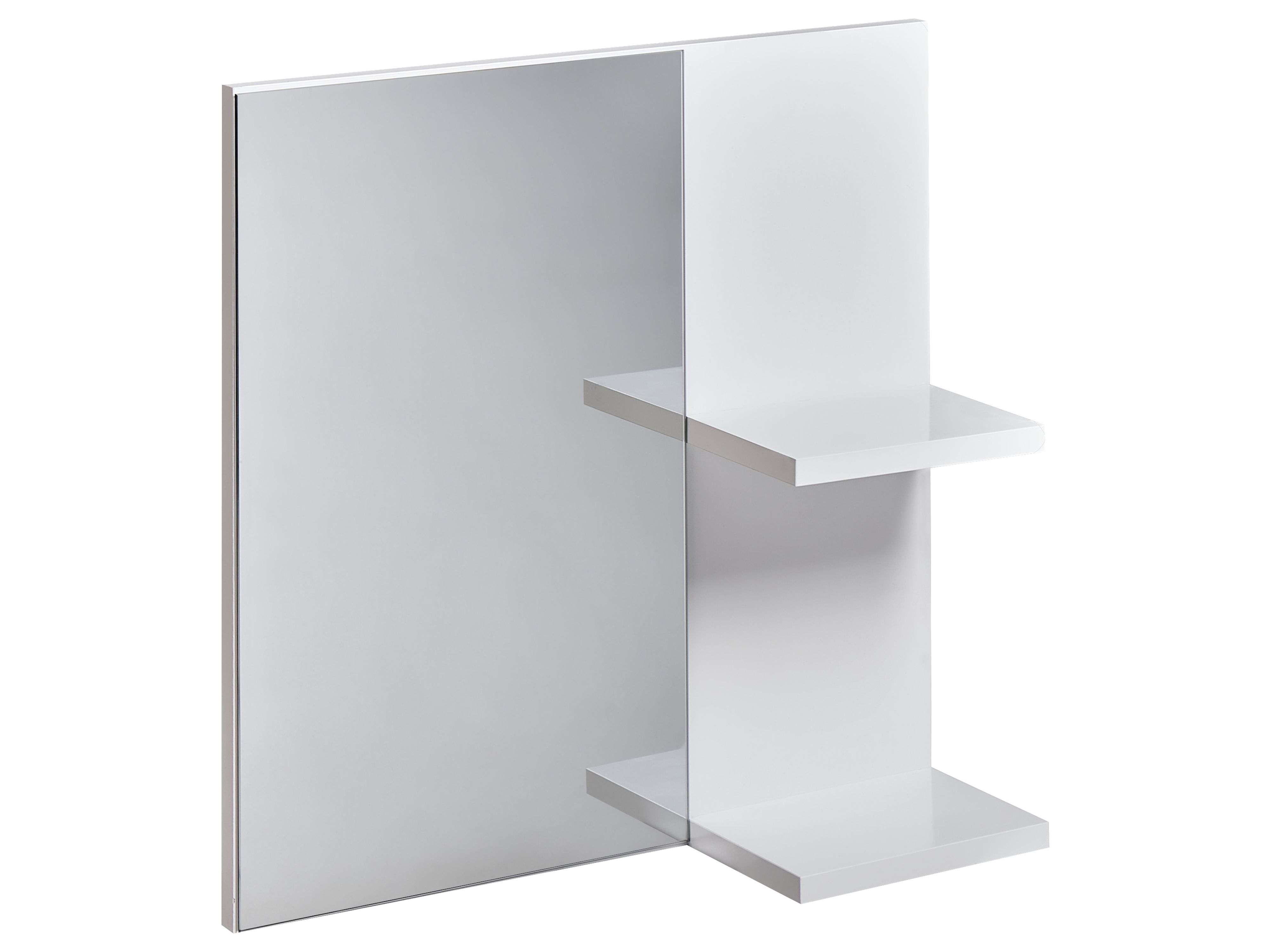 Wall Mirror with Shelf PELOTAS 45 cm 45 cm White
