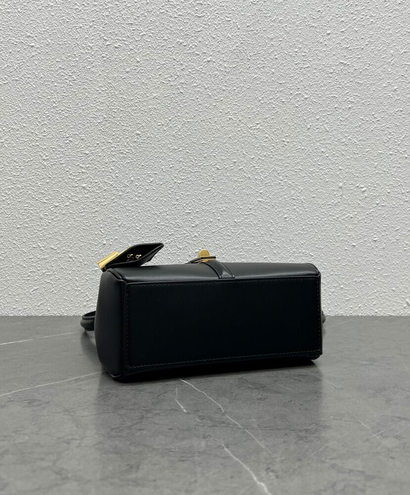 Celine Mini 16 In Natural Calfskin Black1:1High-quality replica
