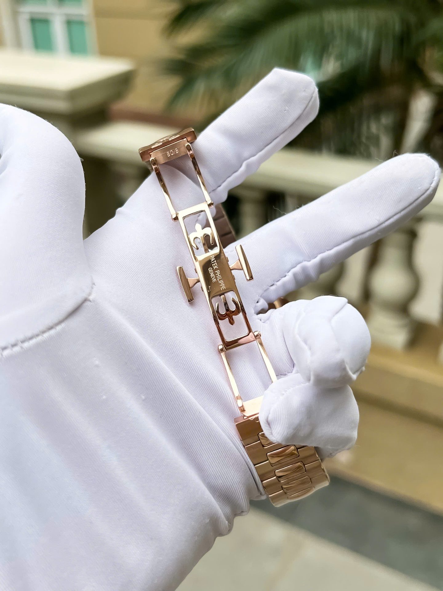 Patek Philippe Cubitus 5821 Rose Gold Replica Watch Dial Square Chocolate 45mm - Top club