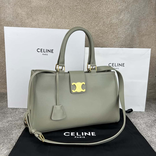 CELINE APPOLINE Medium Size Handbag – Premium Celine 1:1 Replica Gray Green