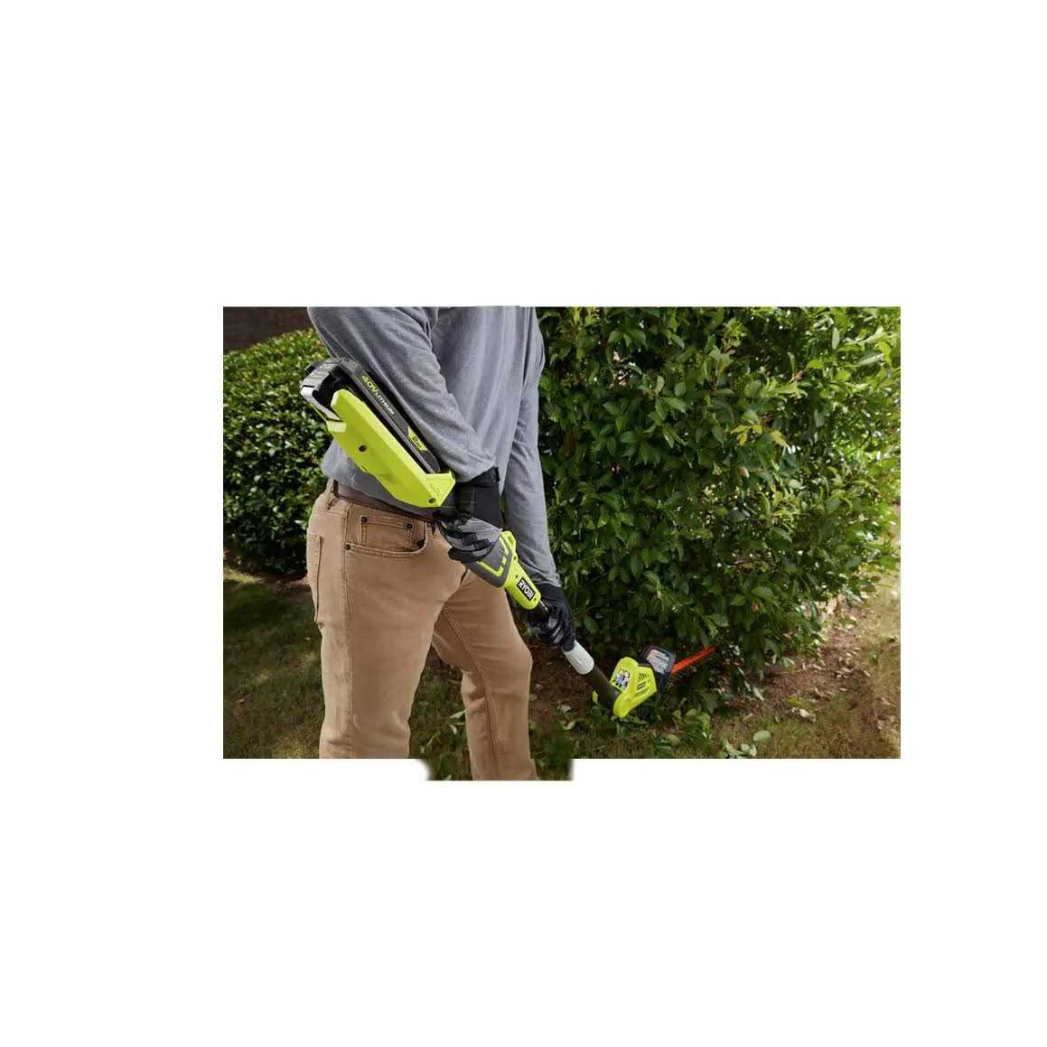 Ryobi 18 in. 40-Volt Lithium-Ion Cordless Pole Hedge Trimmer - RY40603BTL - Image 4 Ryobi 18 in. 40-Volt Lithium-Ion Cordless Pole Hedge Trimmer - RY40603BTL - Image 4